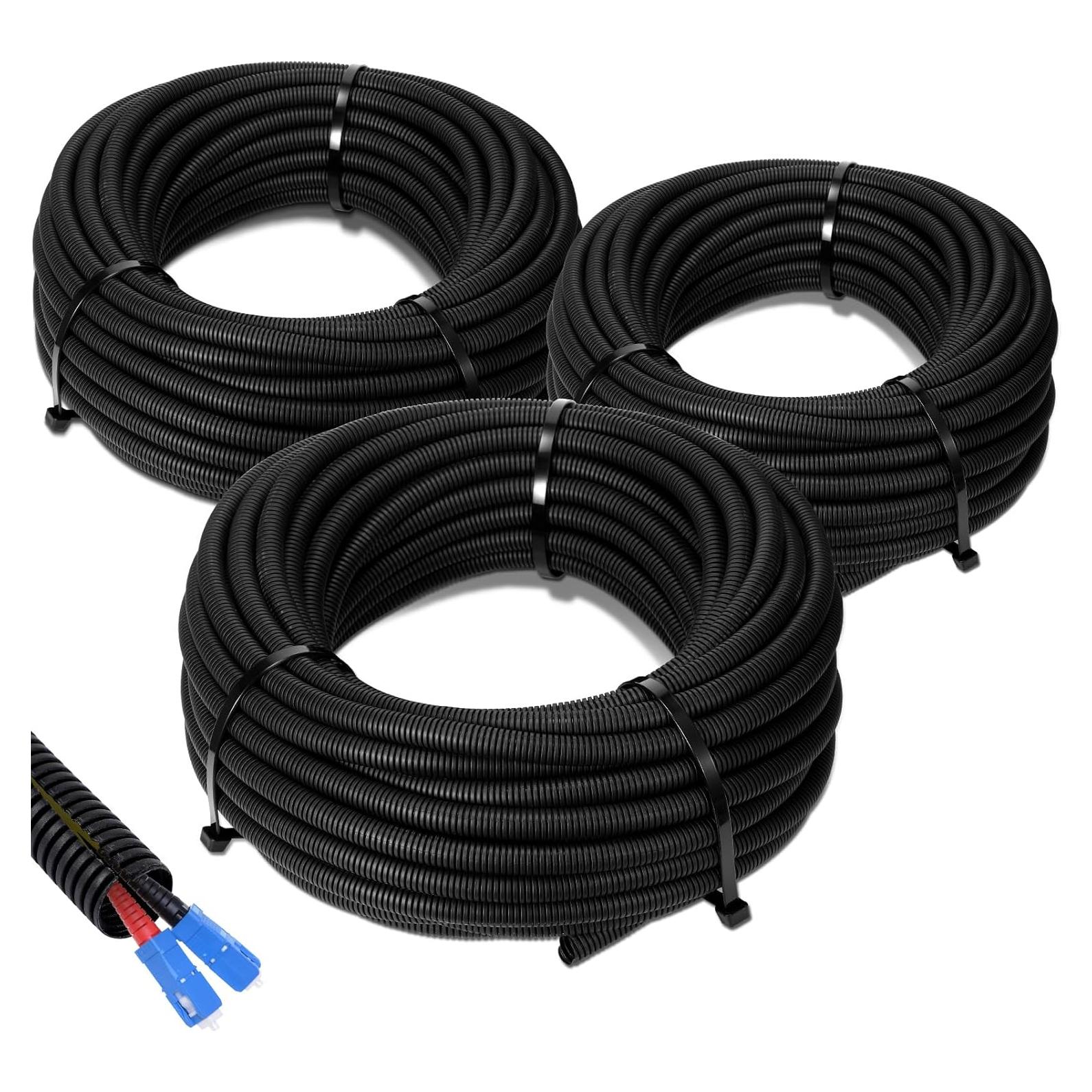 Tubo de Loom de Cable Dividido Sasylvia 3 Piezas 25 pies