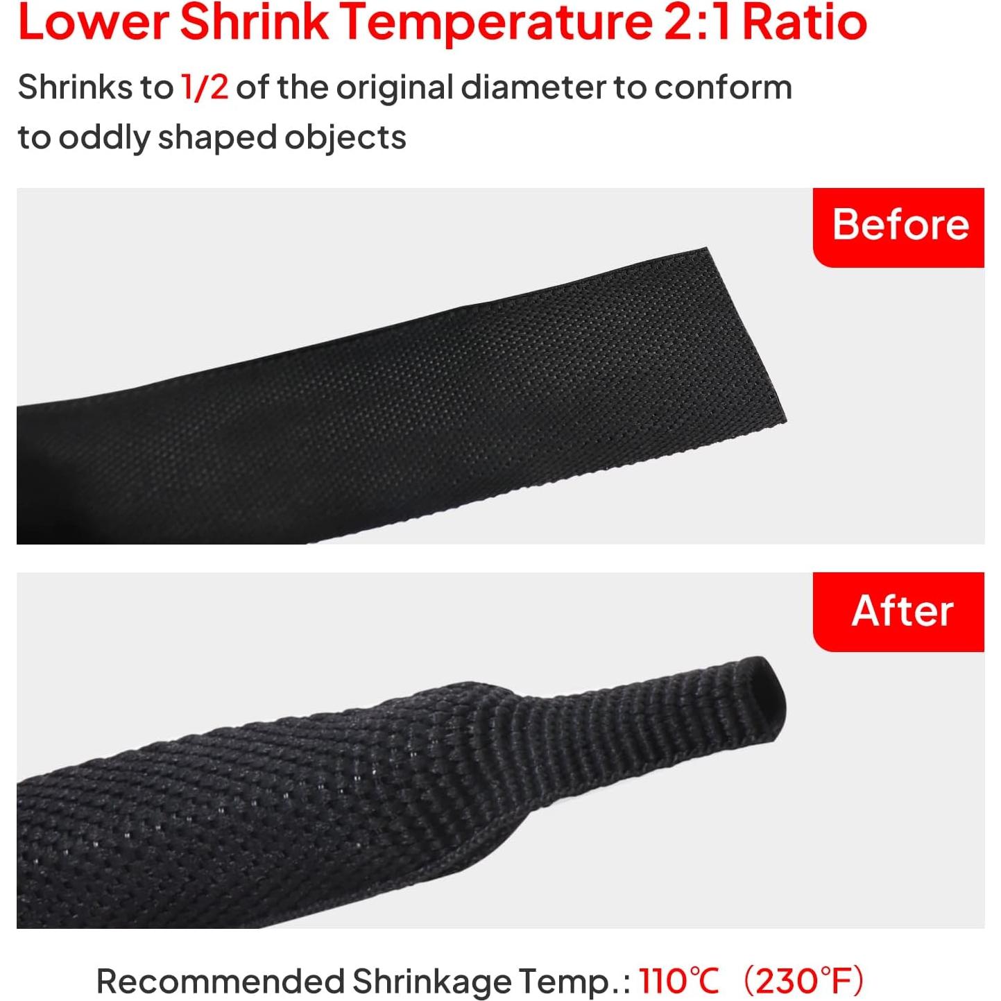 Manga de Tela Retráctil Trenzada 2 en 1 Sonoreboom 12mm 4.27m