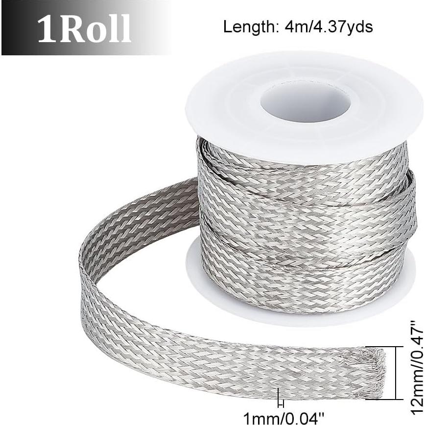 Manga de Cable Trenzado Expandible UNICRAFTALE 4m 12mm Acero Inoxidable