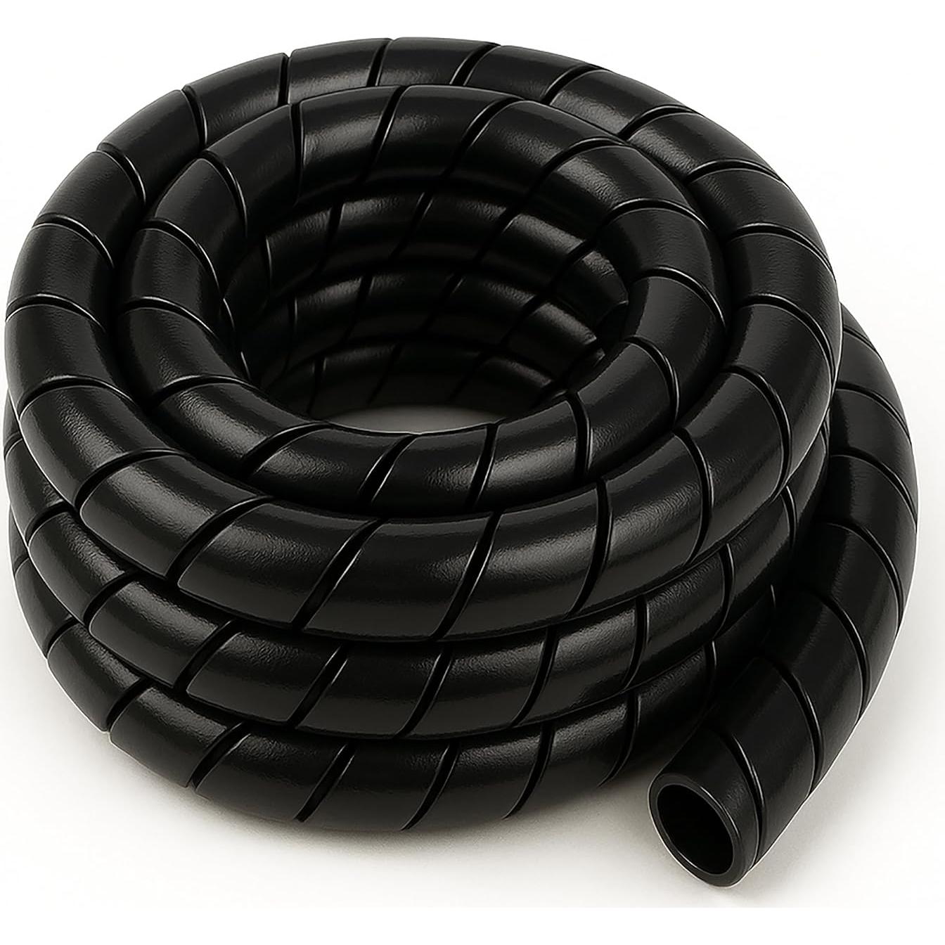 Envoltura Espiral Pesada Electriduct 50 Pies HDPE Negro