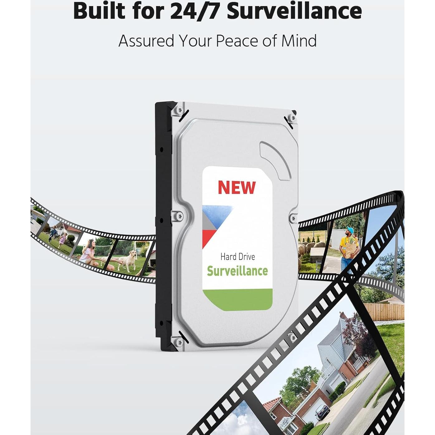 Sistema de Cámara de Seguridad ANNKE 8CH 1080P con DVR 1TB