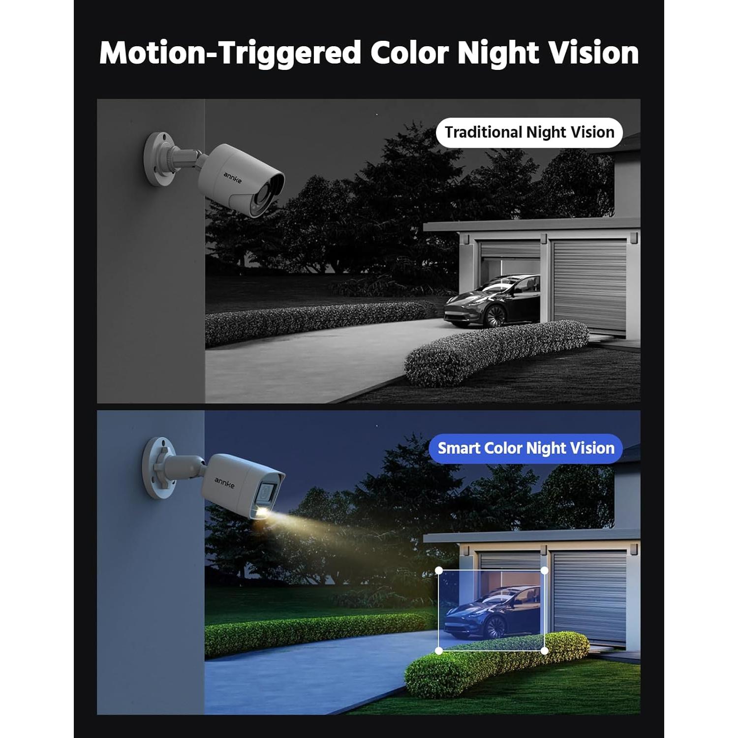 Sistema de Cámara de Seguridad ANNKE 8CH 1080P con DVR 1TB