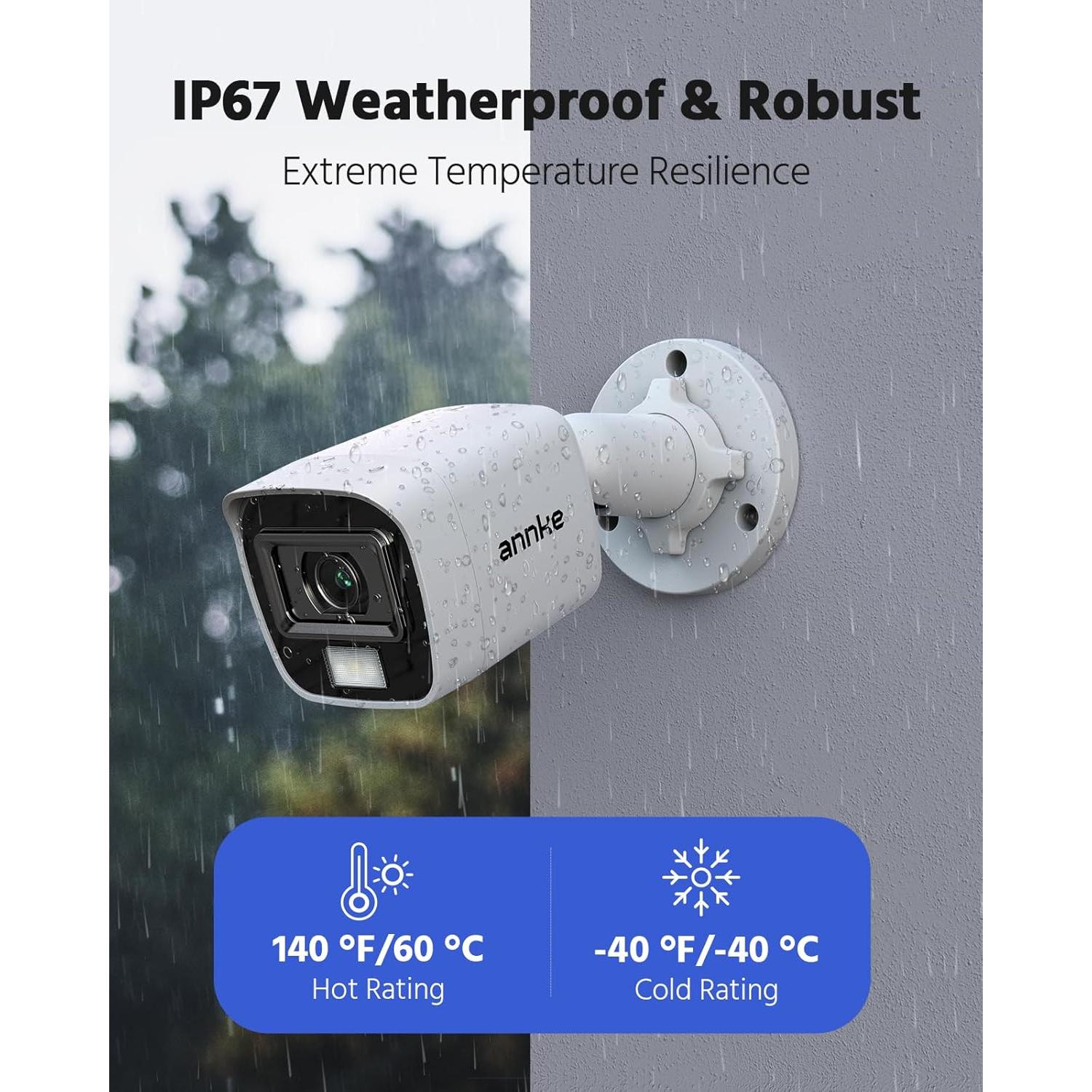 Sistema de Cámara de Seguridad ANNKE 8CH 1080P con DVR 1TB