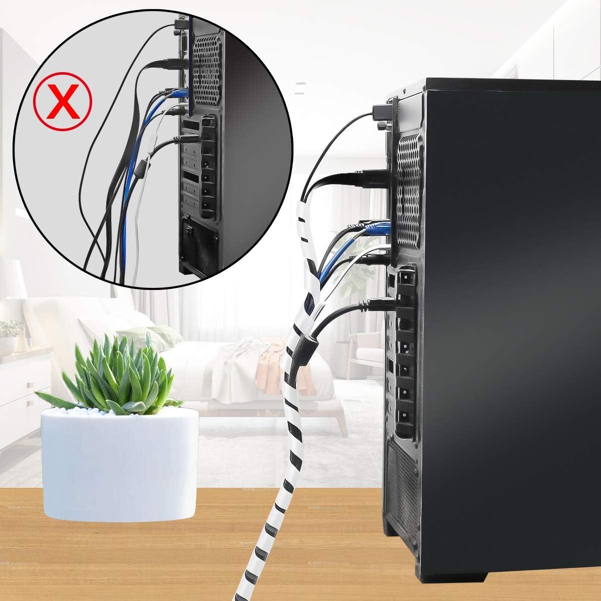 Envoltura Espiral para Cables XHF 4mm - Organizador Eléctrico