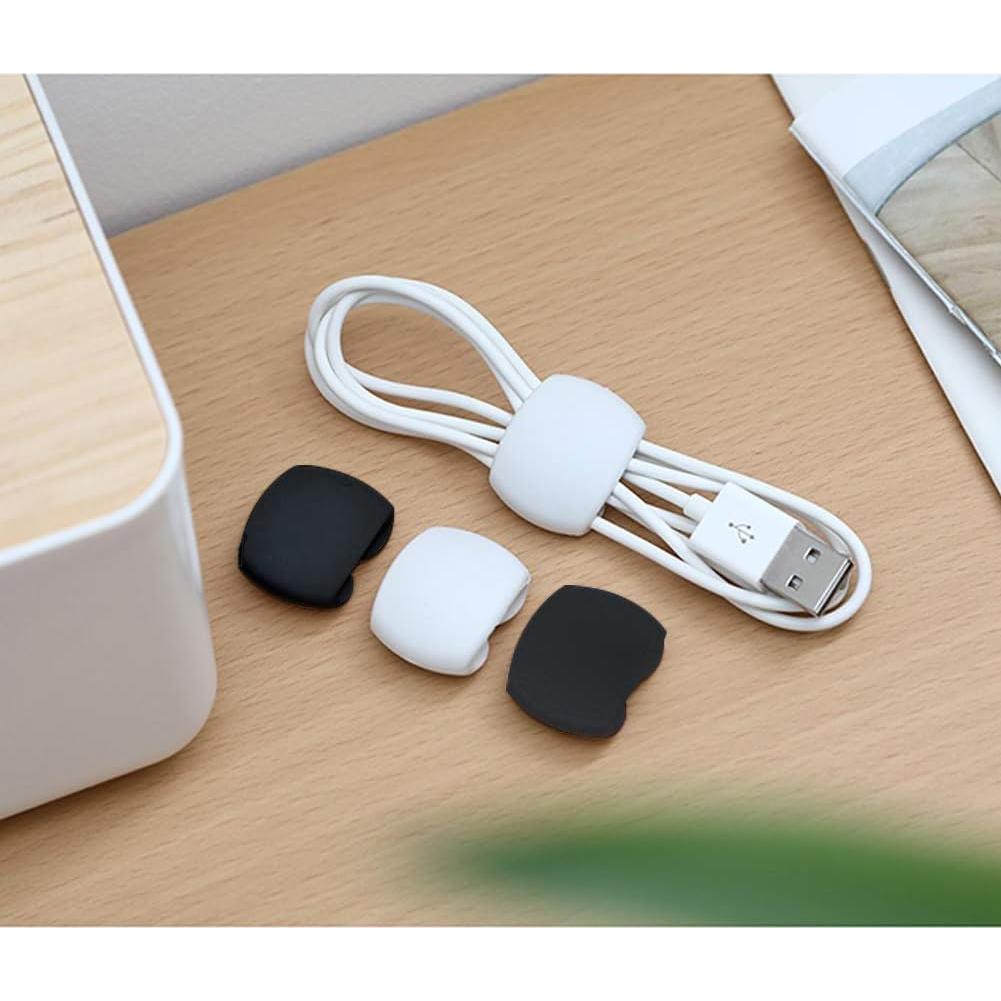 36 Protectores de Cable Silicona VIWIEU + 2 Clips Organizador