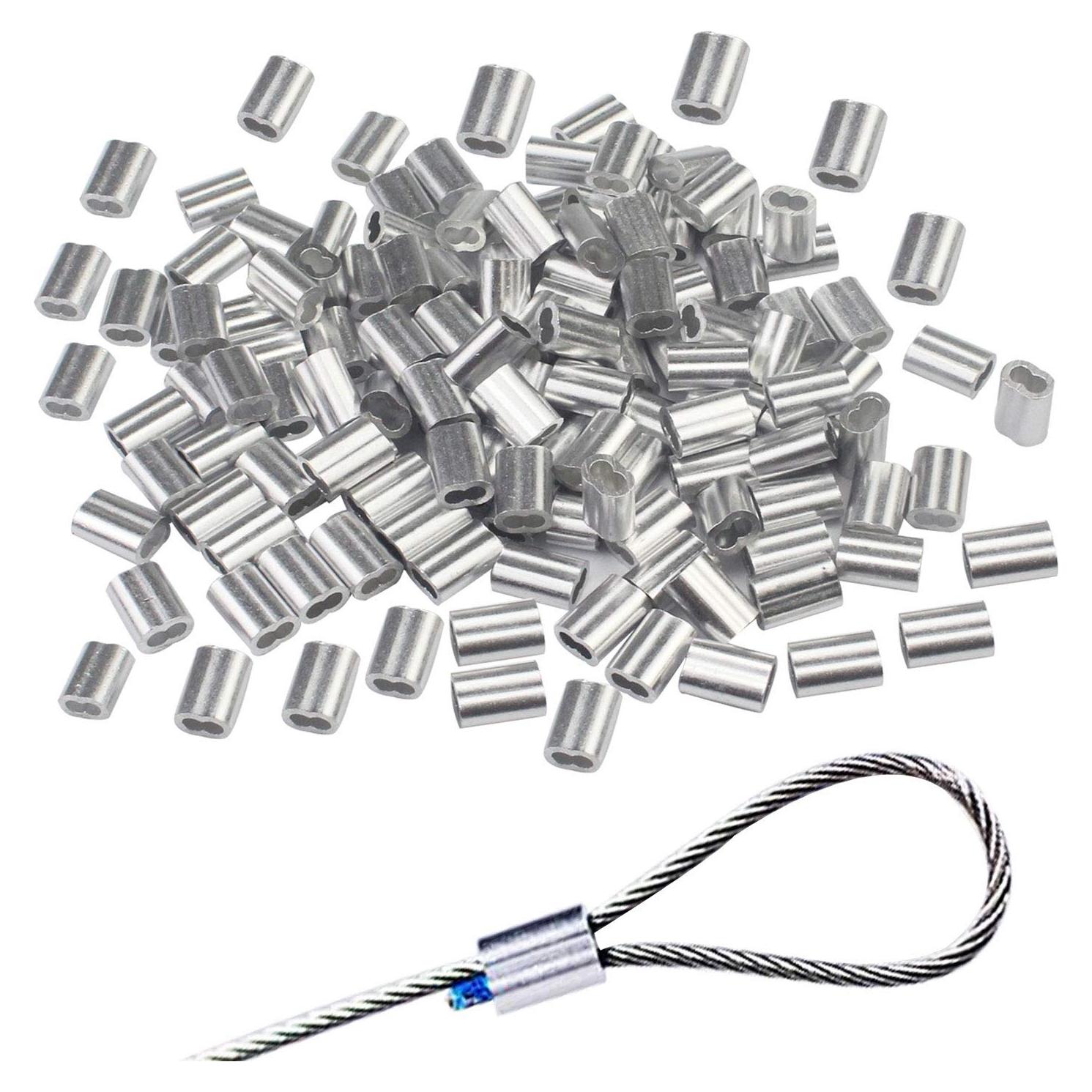 Manga de Crimpado de Aluminio Luckkyme 5 mm - Paquete de 50