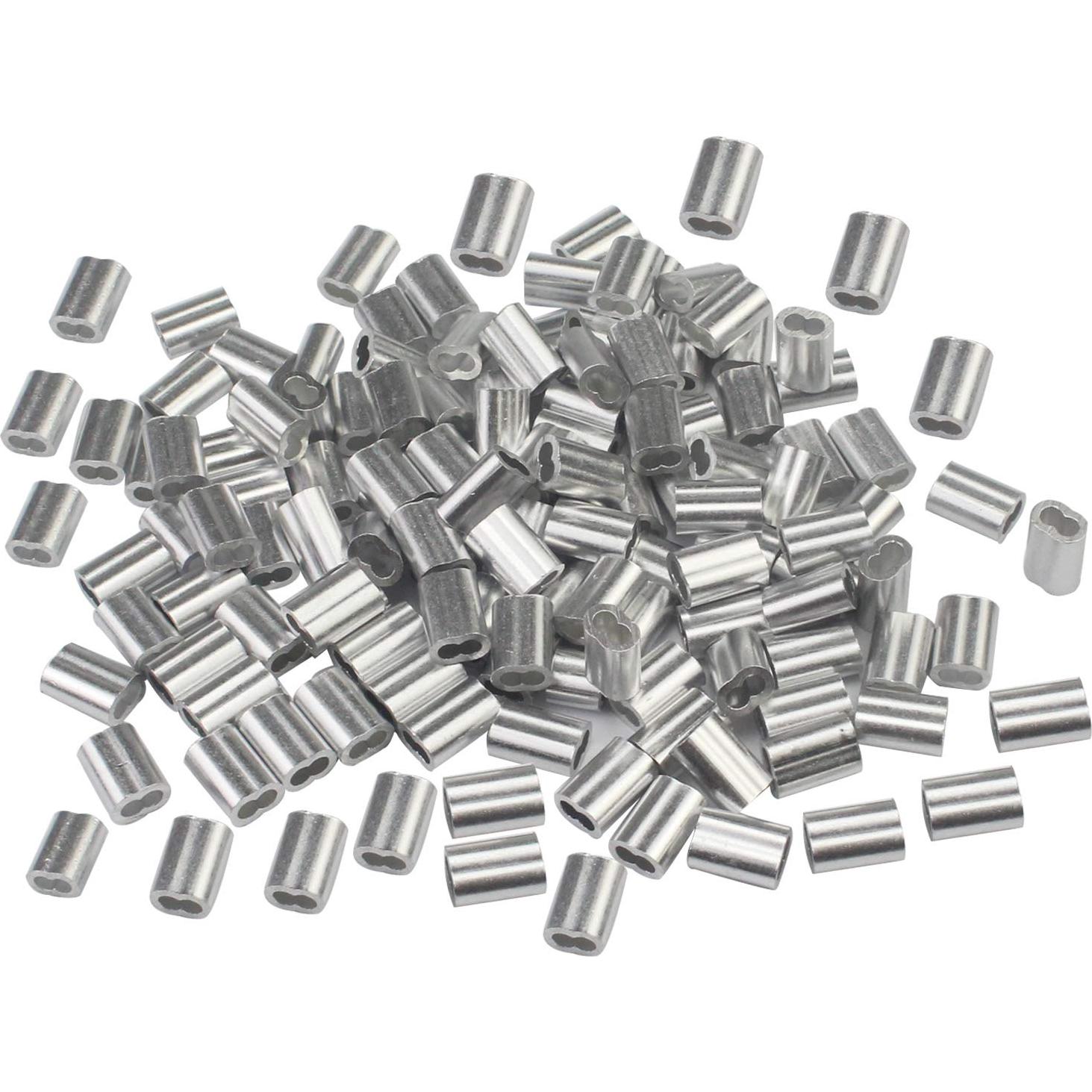 Manga de Crimpado de Aluminio Luckkyme 5 mm - Paquete de 50