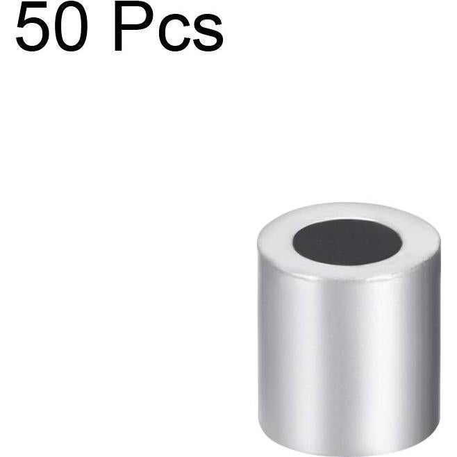Manga de Parada de Cable Aluminio uxcell 5/32" (3.97 mm) 50 Unidades