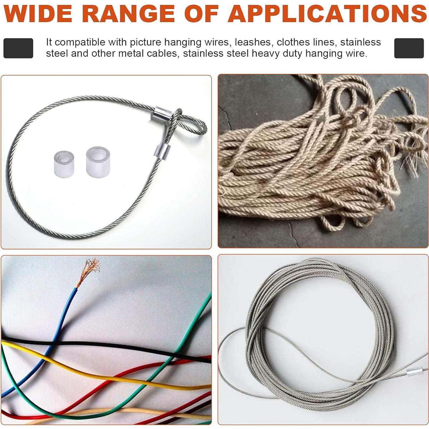 Kit de 220 Manguitos de Aluminio Crimpado Tanstic - 9 Tamaños