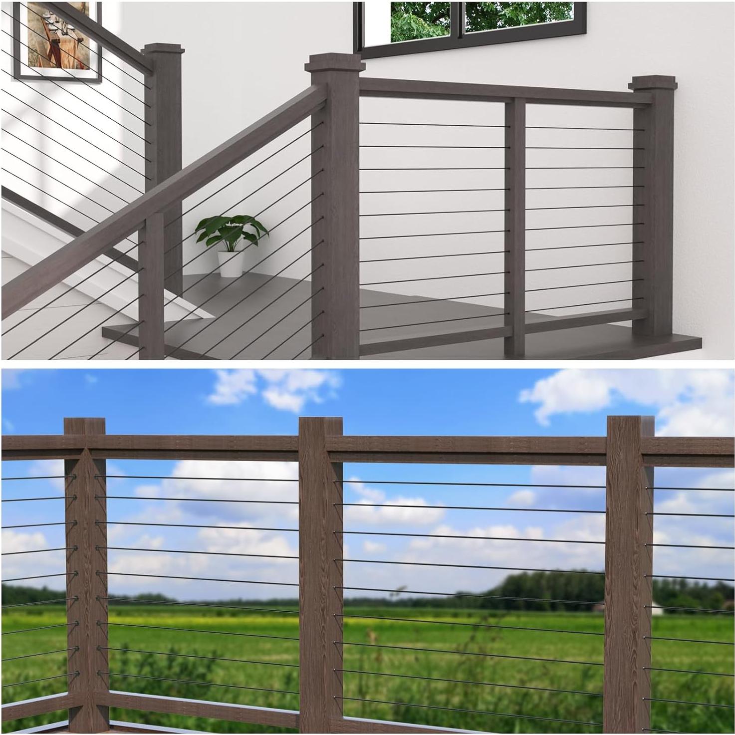 Muzata Mangas Protectores de Cable 1/8" Acero Inoxidable T316 80 PCS