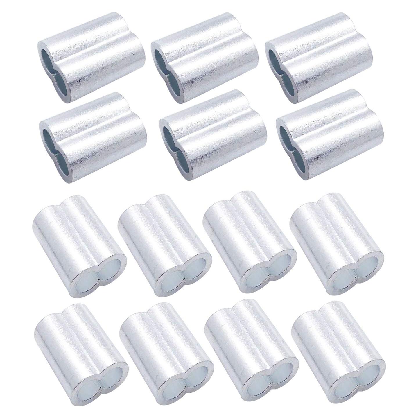 Manga de Crimpado de Aluminio Luckkyme 10 mm - Paquete de 14