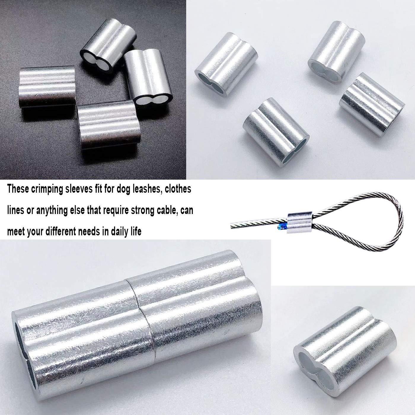 Manga de Crimpado de Aluminio Luckkyme 10 mm - Paquete de 14