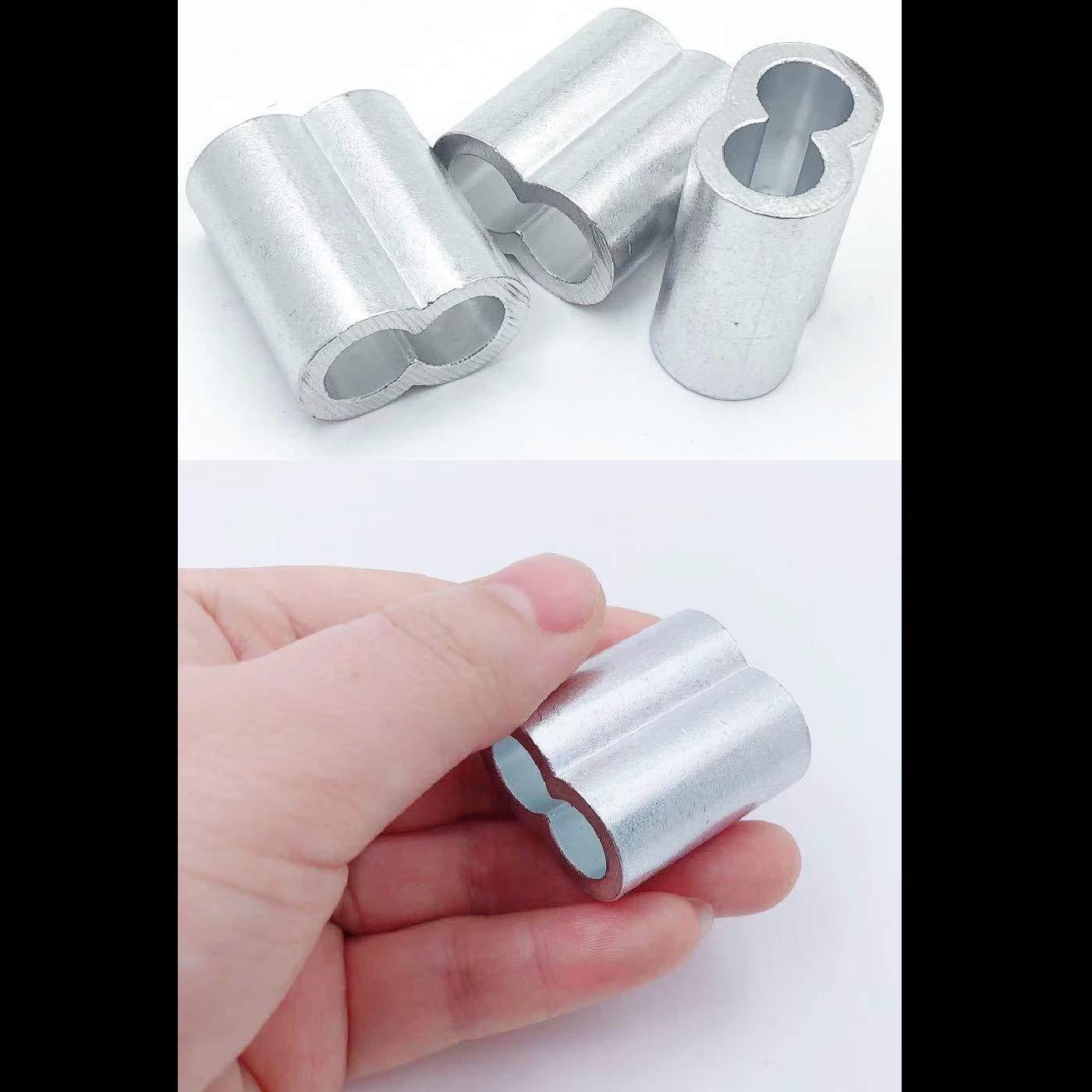 Manga de Crimpado de Aluminio Luckkyme 10 mm - Paquete de 14