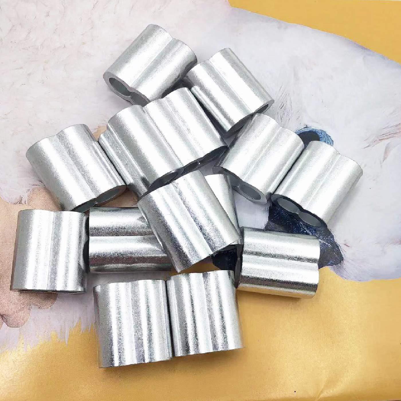 Manga de Crimpado de Aluminio Luckkyme 10 mm - Paquete de 14