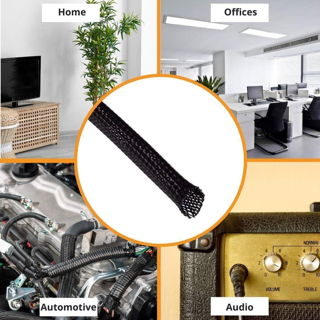 Manga Trenzada Expandible GTSE 32 pies 1/2" (1.27 cm) Negra