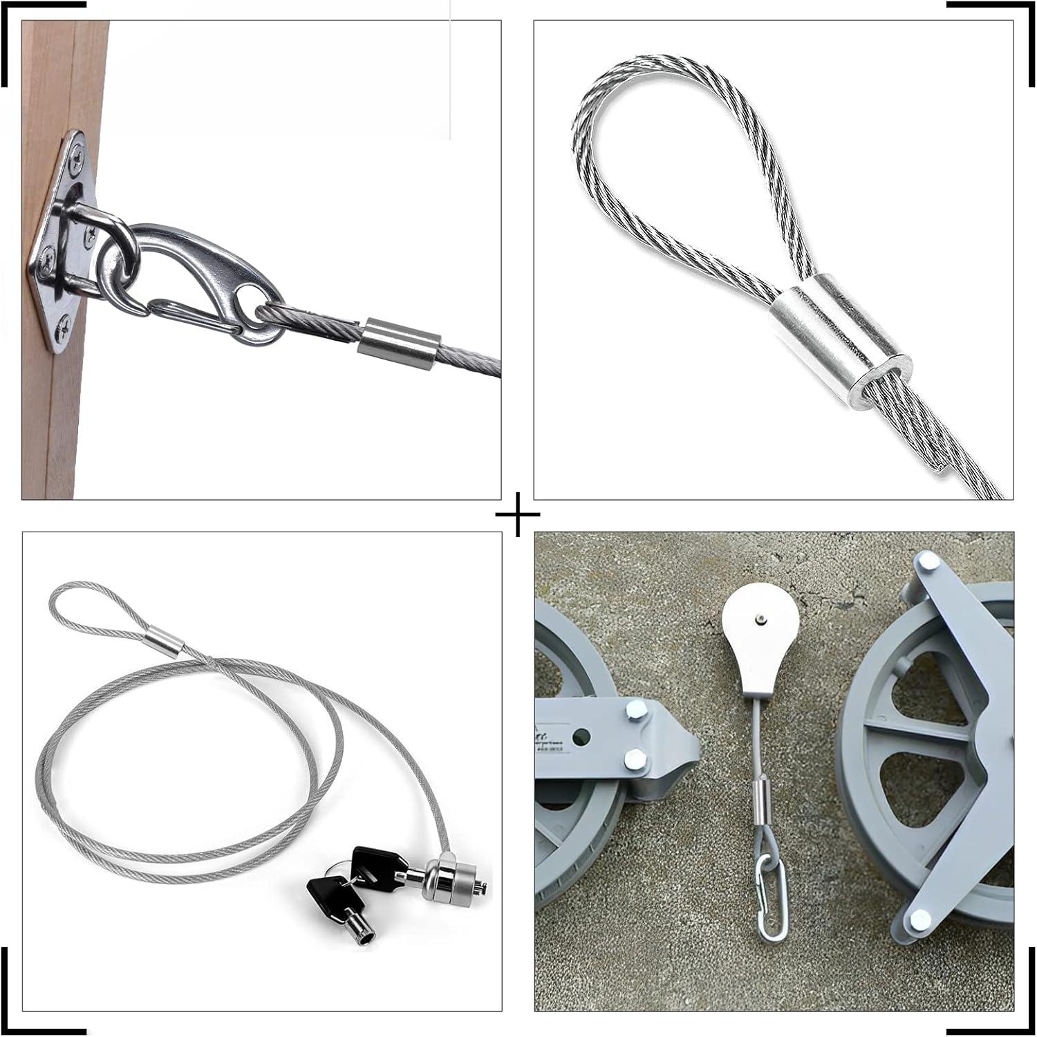 Manga de Bucle de Crimpado de Aluminio Piutouyar 5.3mm - 50 Pcs