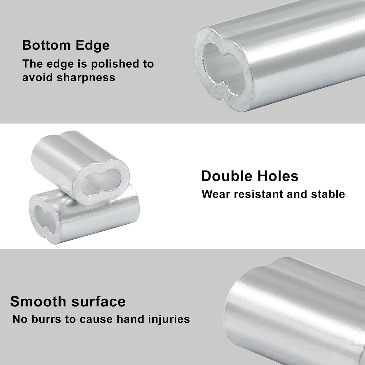 Mangas de Aluminio Crimpado Murtenze 250 Pcs 1.5mm