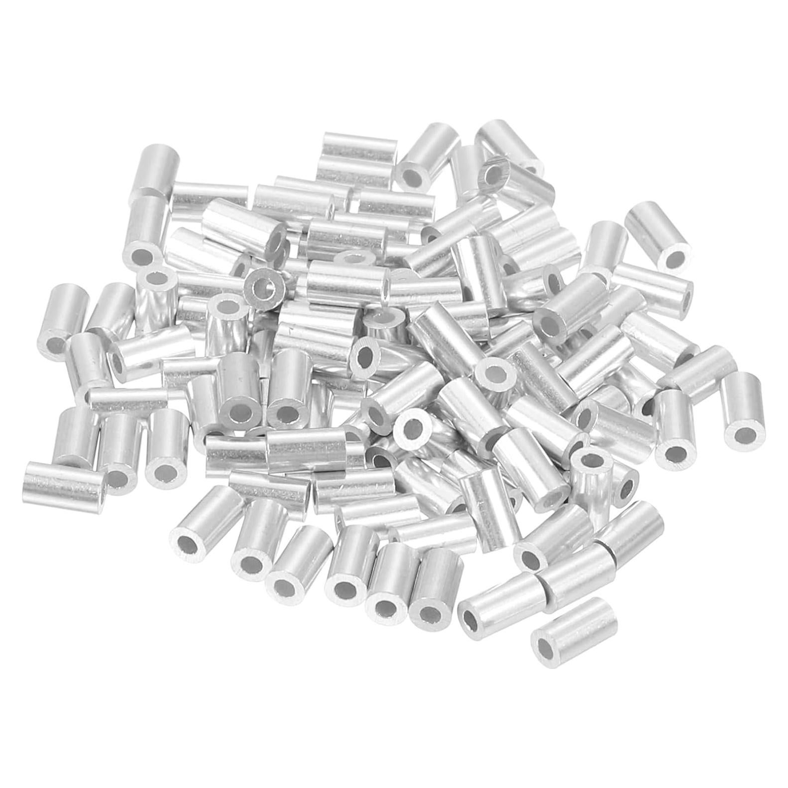 Manguitos de Aluminio para Crimpado uxcell 120Pcs 1mm