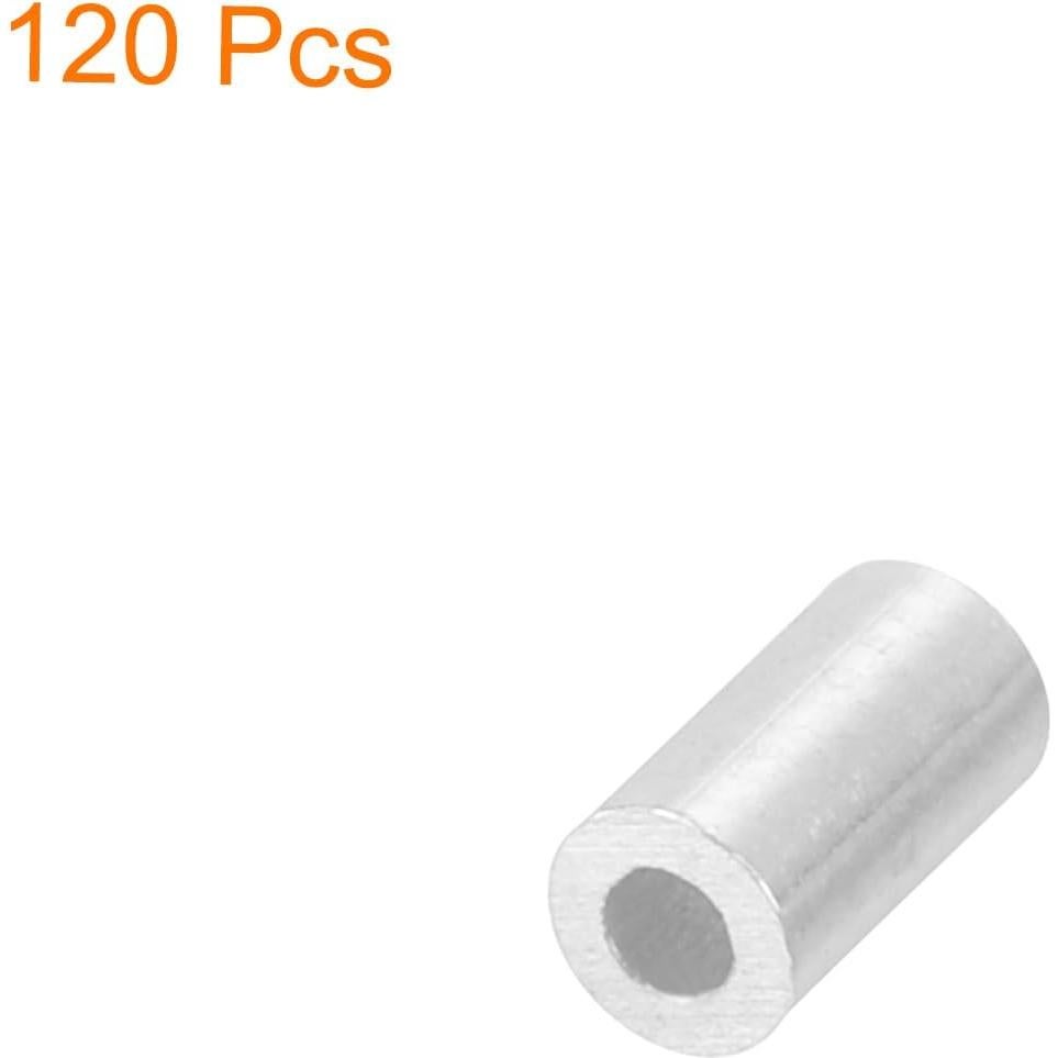 Manguitos de Aluminio para Crimpado uxcell 120Pcs 1mm