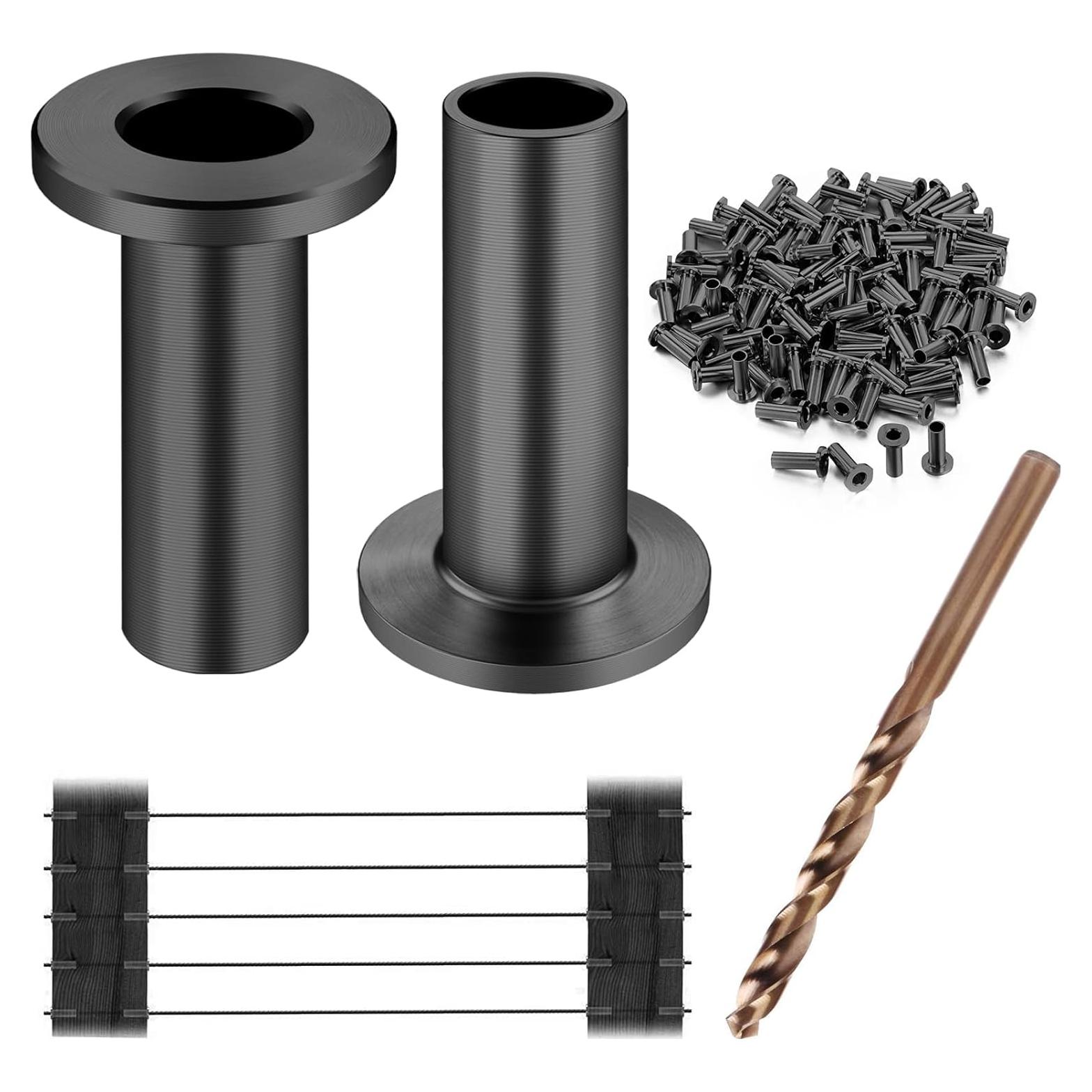 CKE 40 Mangas Protectores Acero Inoxidable T316 Negras 3 tamaños