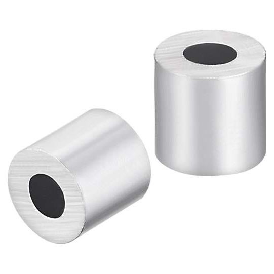 Manga de Parada de Cable de Aluminio uxcell 3/32" (2.38 mm) - Paquete de 100