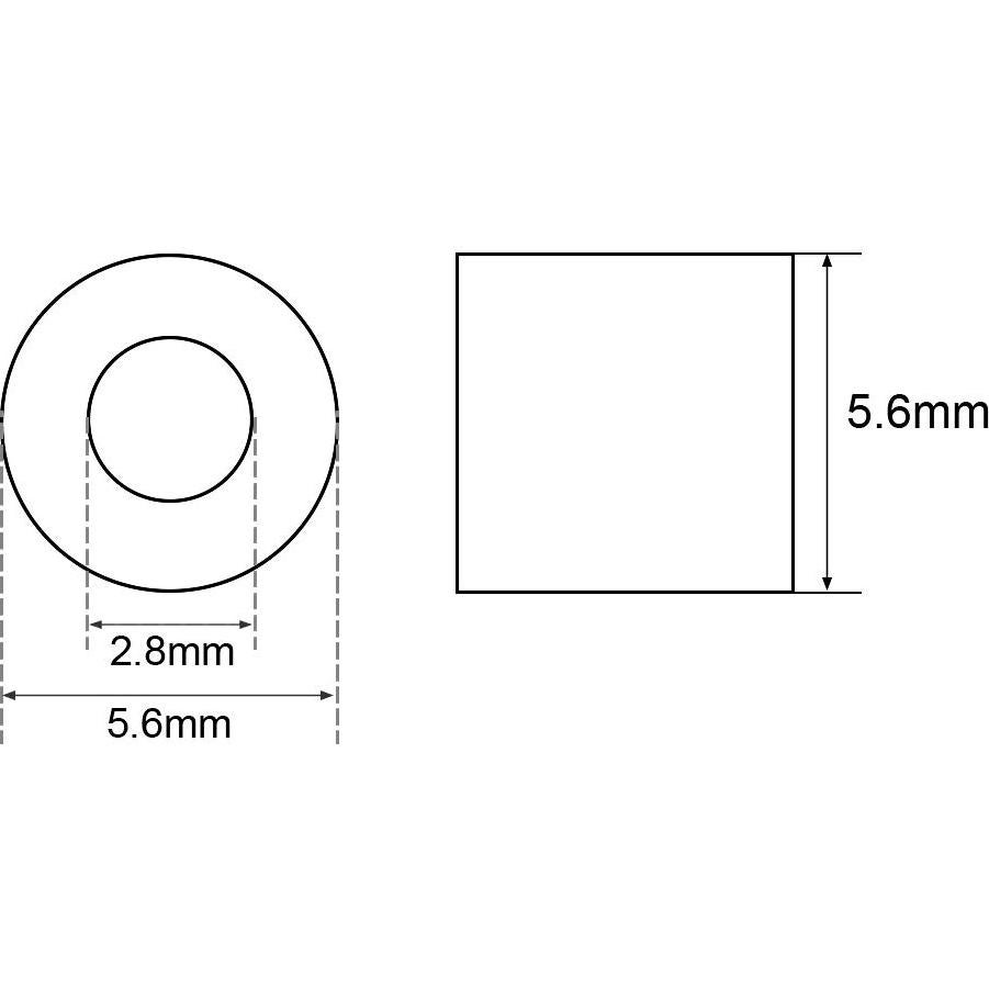 Manga de Parada de Cable de Aluminio uxcell 3/32" (2.38 mm) - Paquete de 100