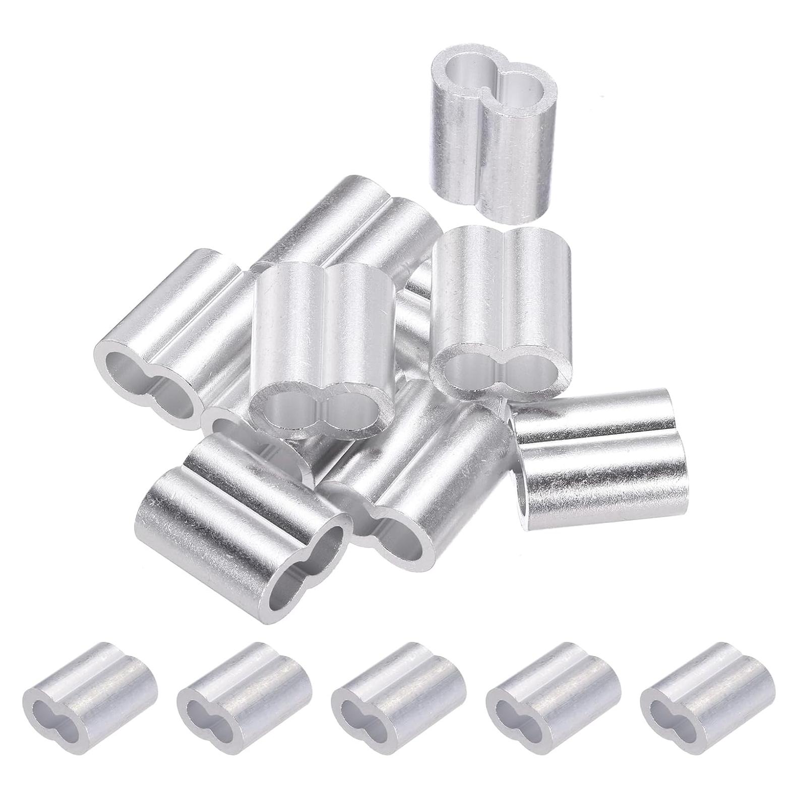 Manguitos de Bujes de Aluminio PATIKIL 10mm 10Pcs Crimpado