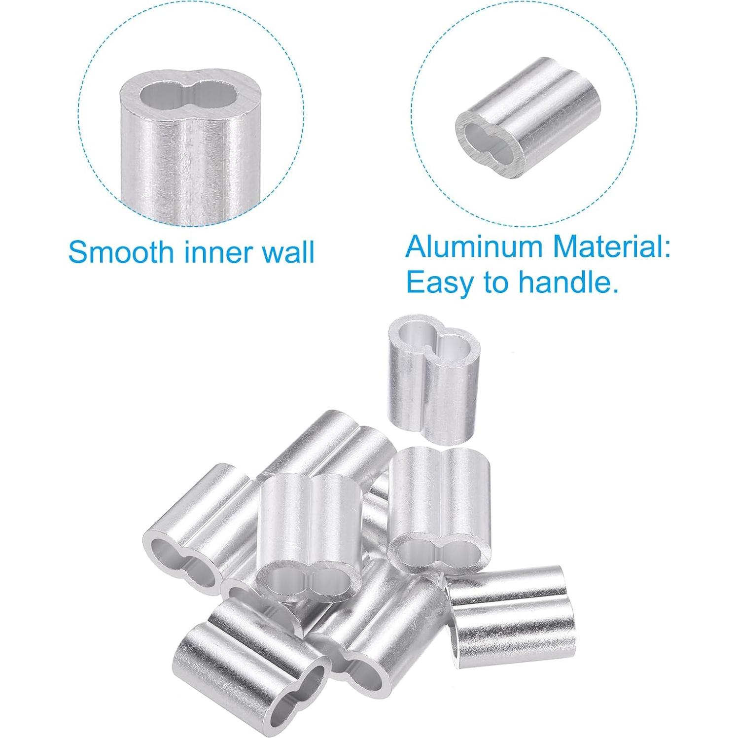 Manguitos de Bujes de Aluminio PATIKIL 10mm 10Pcs Crimpado