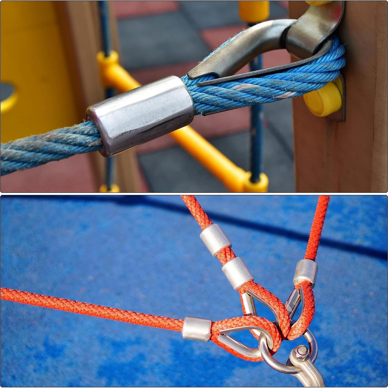 Manguitos de Bujes de Aluminio PATIKIL 10mm 10Pcs Crimpado