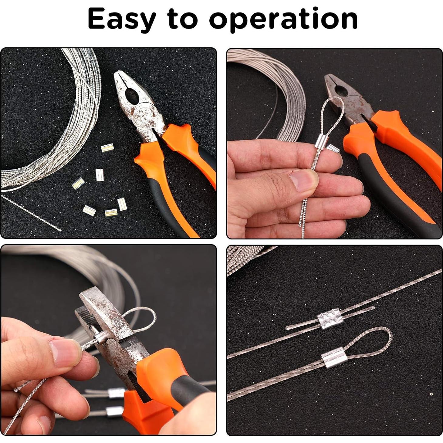 Manguitos de Crimpado de Aluminio YAMASO 200pcs 1.6mm