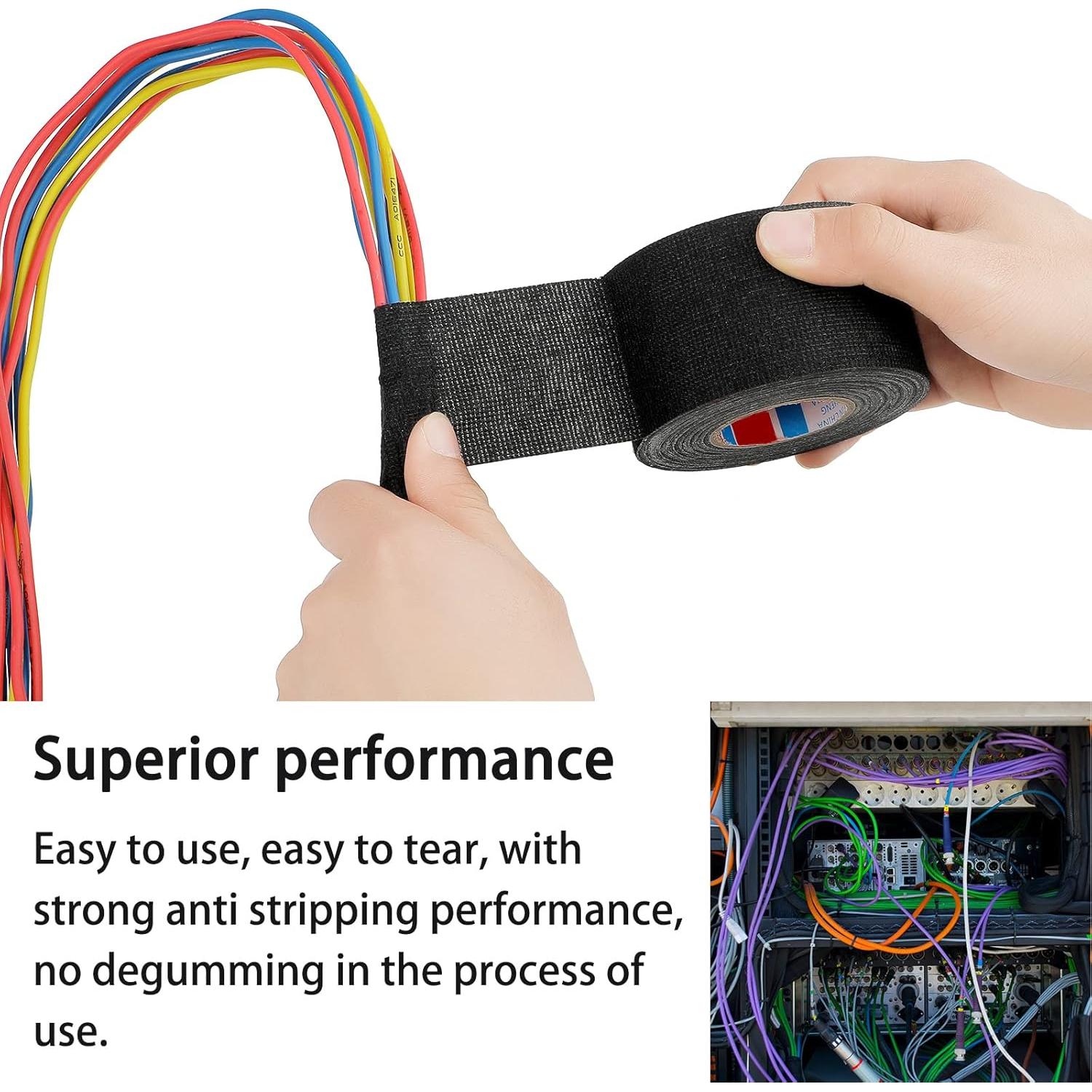 Cinta de Tela para Arneses de Alambre Outus 5 cm x 15 m - 2 Rollos