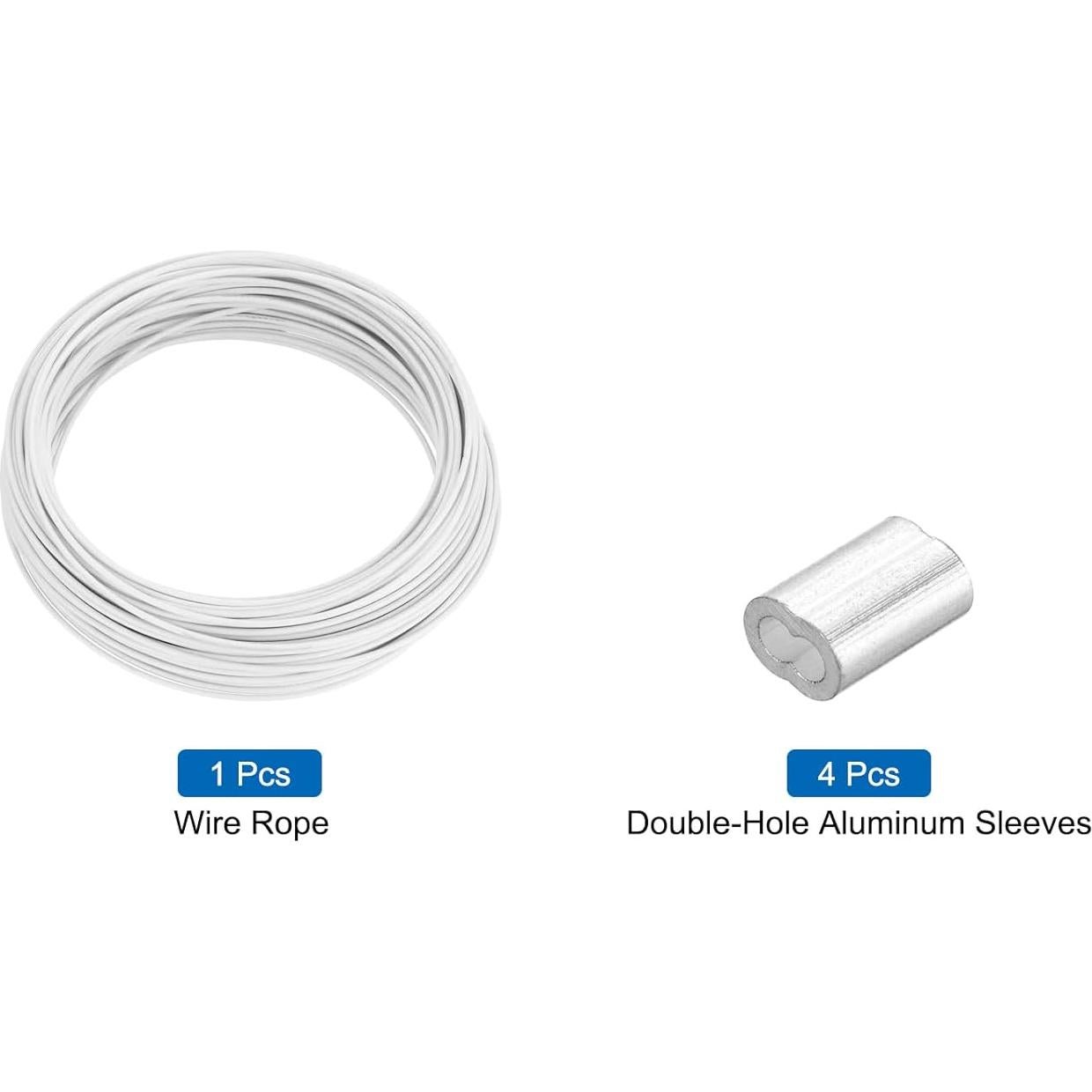 Cable de Acero Inoxidable 304 20m MECCANIXITY Recubierto Vinilo 1.5mm