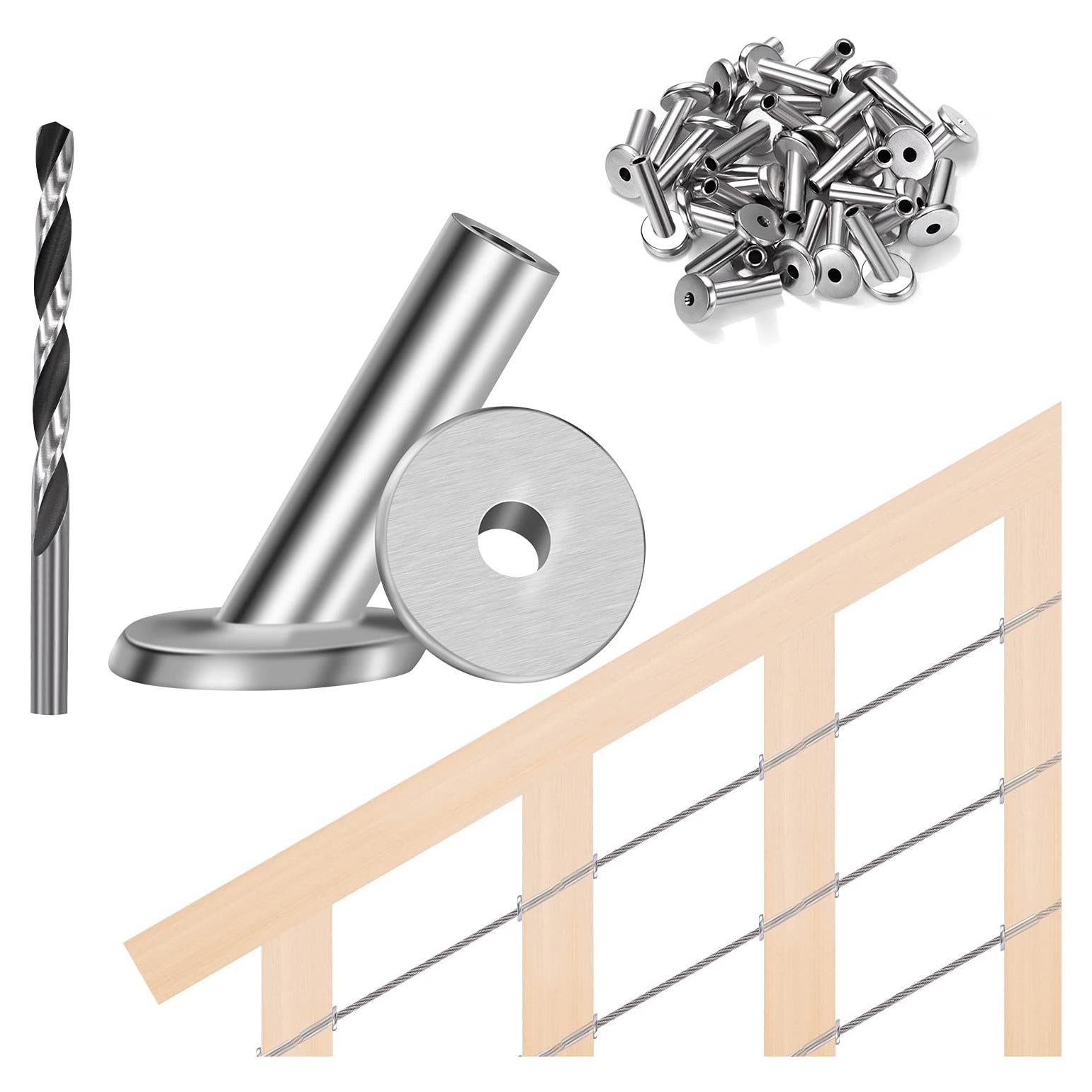 Mangas Protectores de Acero Inoxidable T316 30 Grados - 30 Piezas