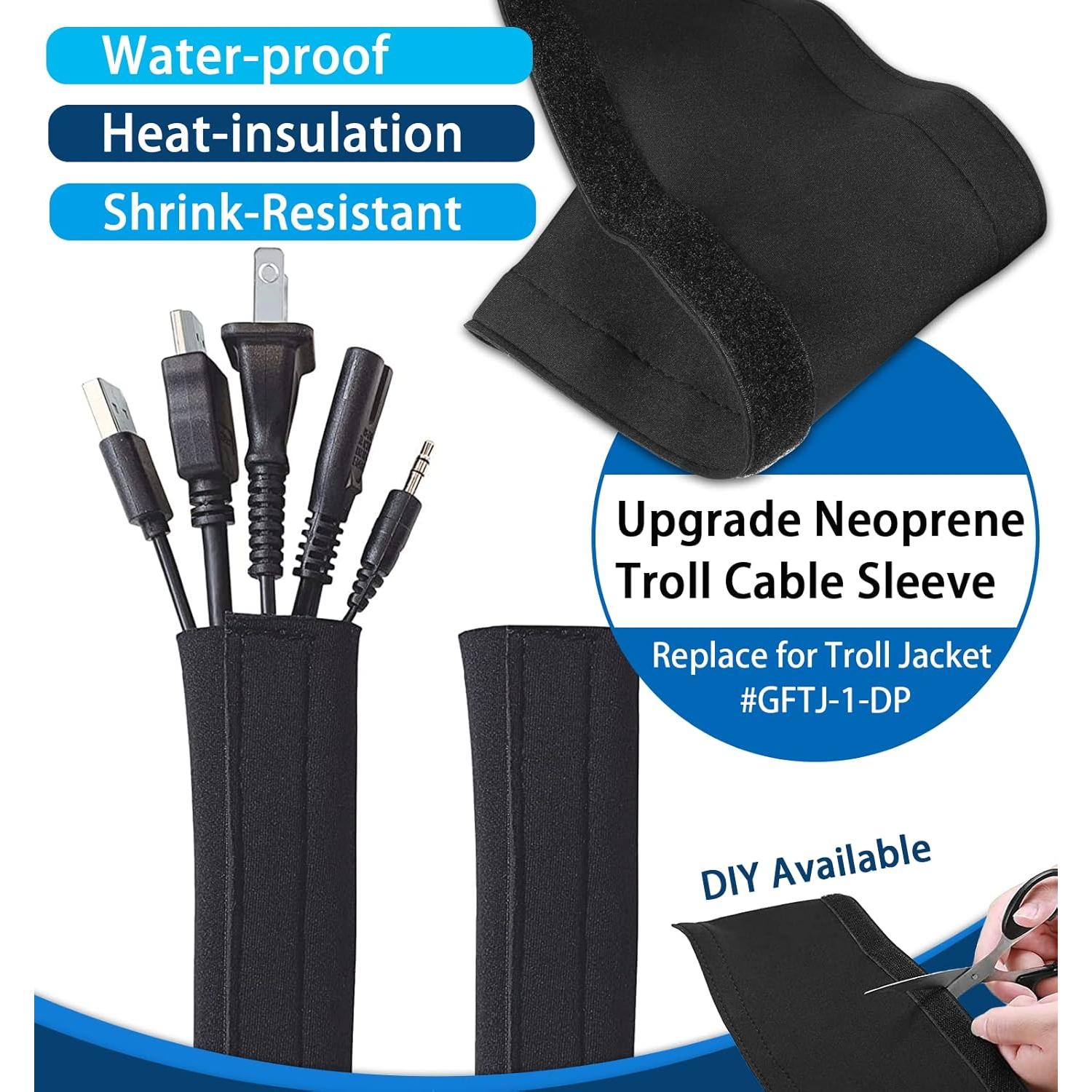 Manga Organizador de Cables Camoo 152.4 cm Neopreno Negro