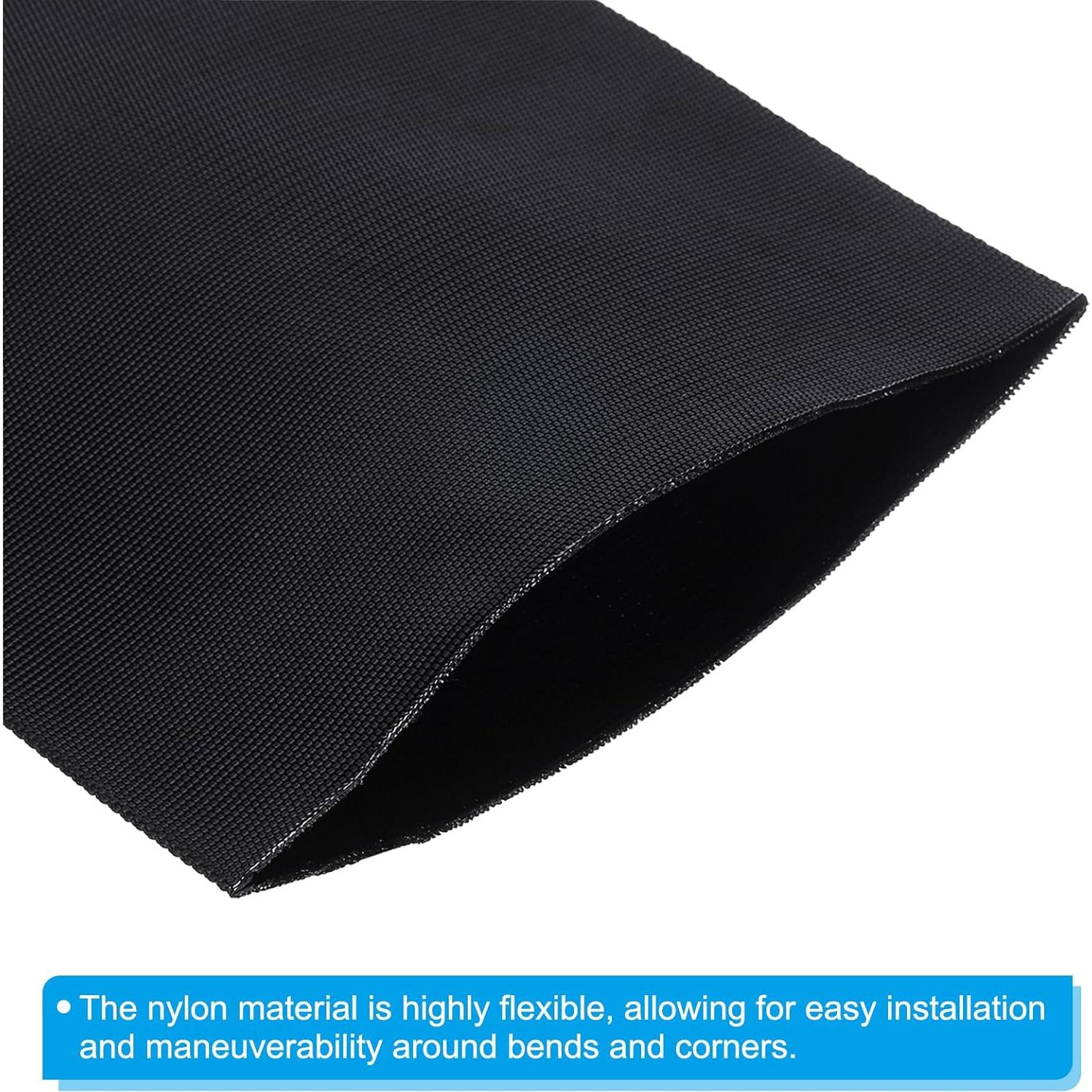 Manga Protectora de Manguera Nylon PATIKIL 200mm x 1m Negra