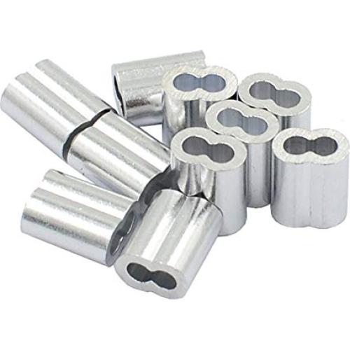 200pcs Manguitos de Aluminio DGOL 5/64" (2mm) para Cable de Acero