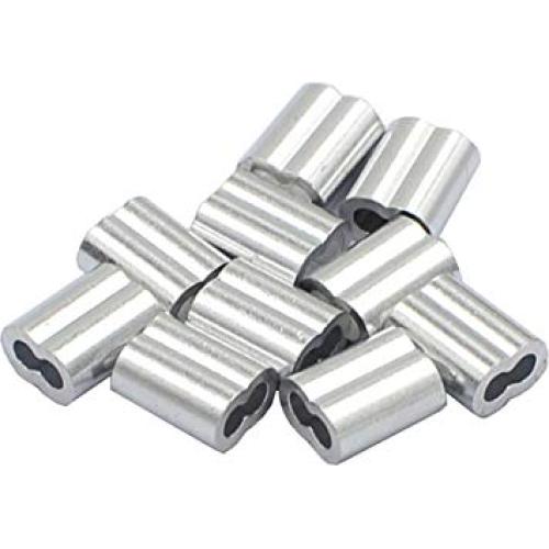 200pcs Manguitos de Aluminio DGOL 5/64" (2mm) para Cable de Acero