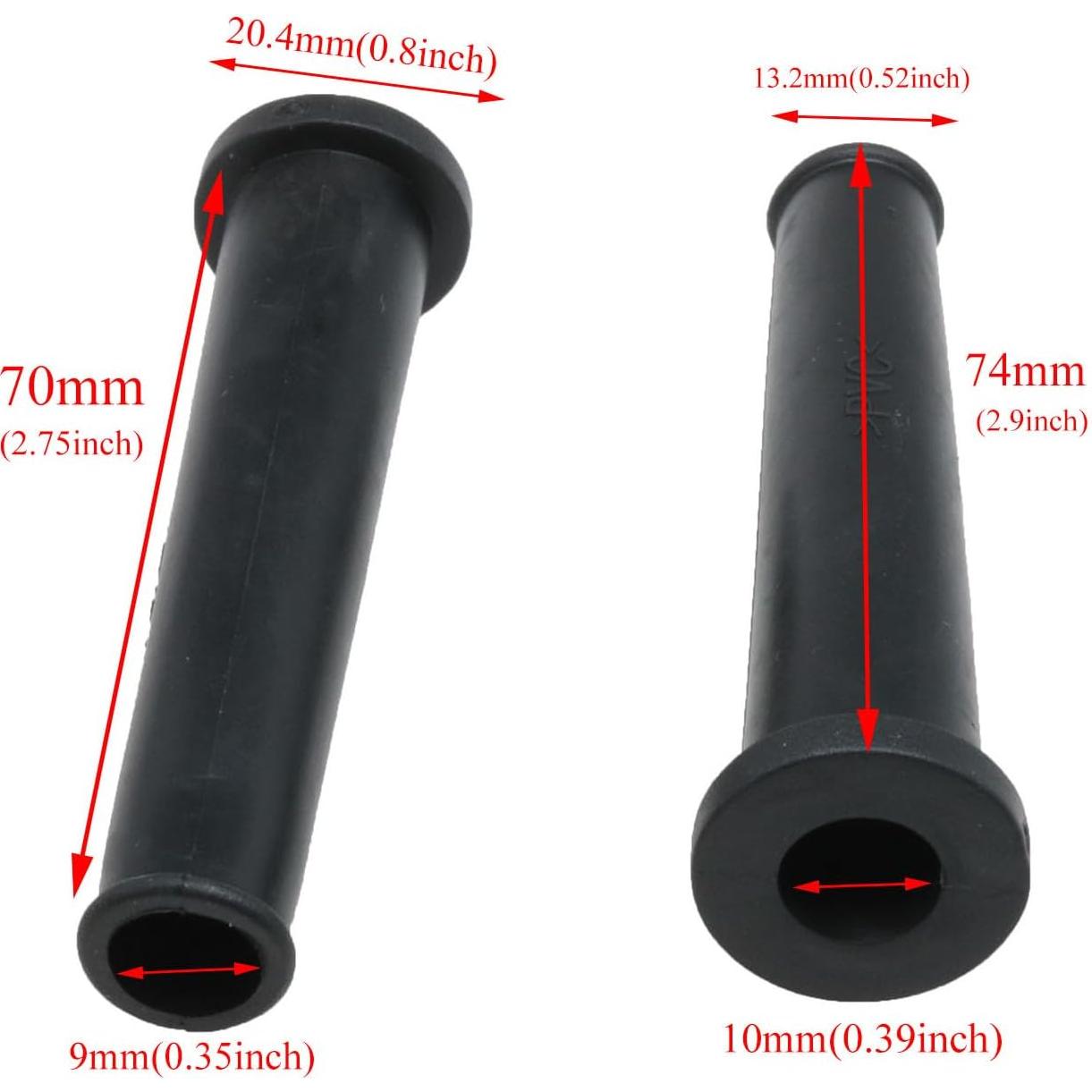 Manga de Cable Protector PVC 8PCS Meuey Lyot 72.5mm Negro