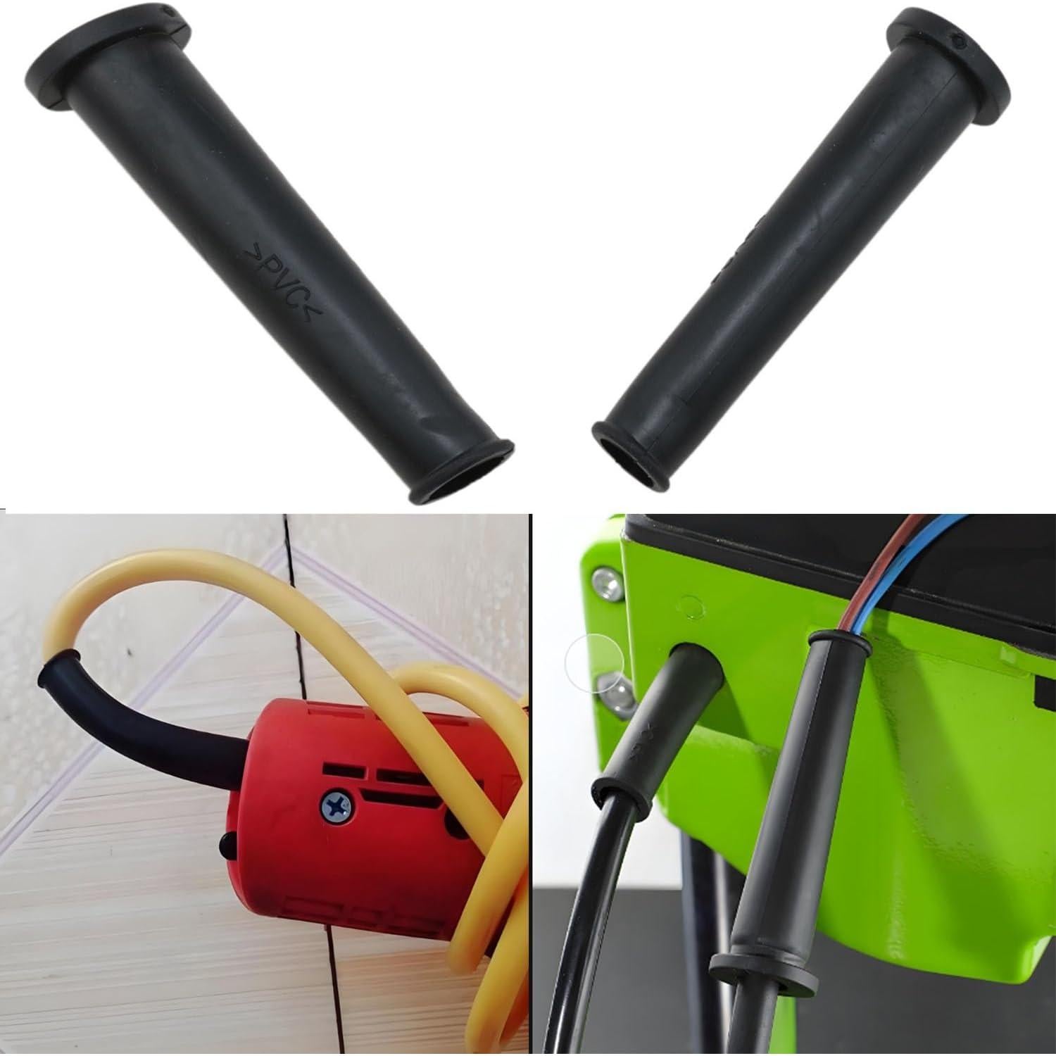 Manga de Cable Protector PVC 8PCS Meuey Lyot 72.5mm Negro