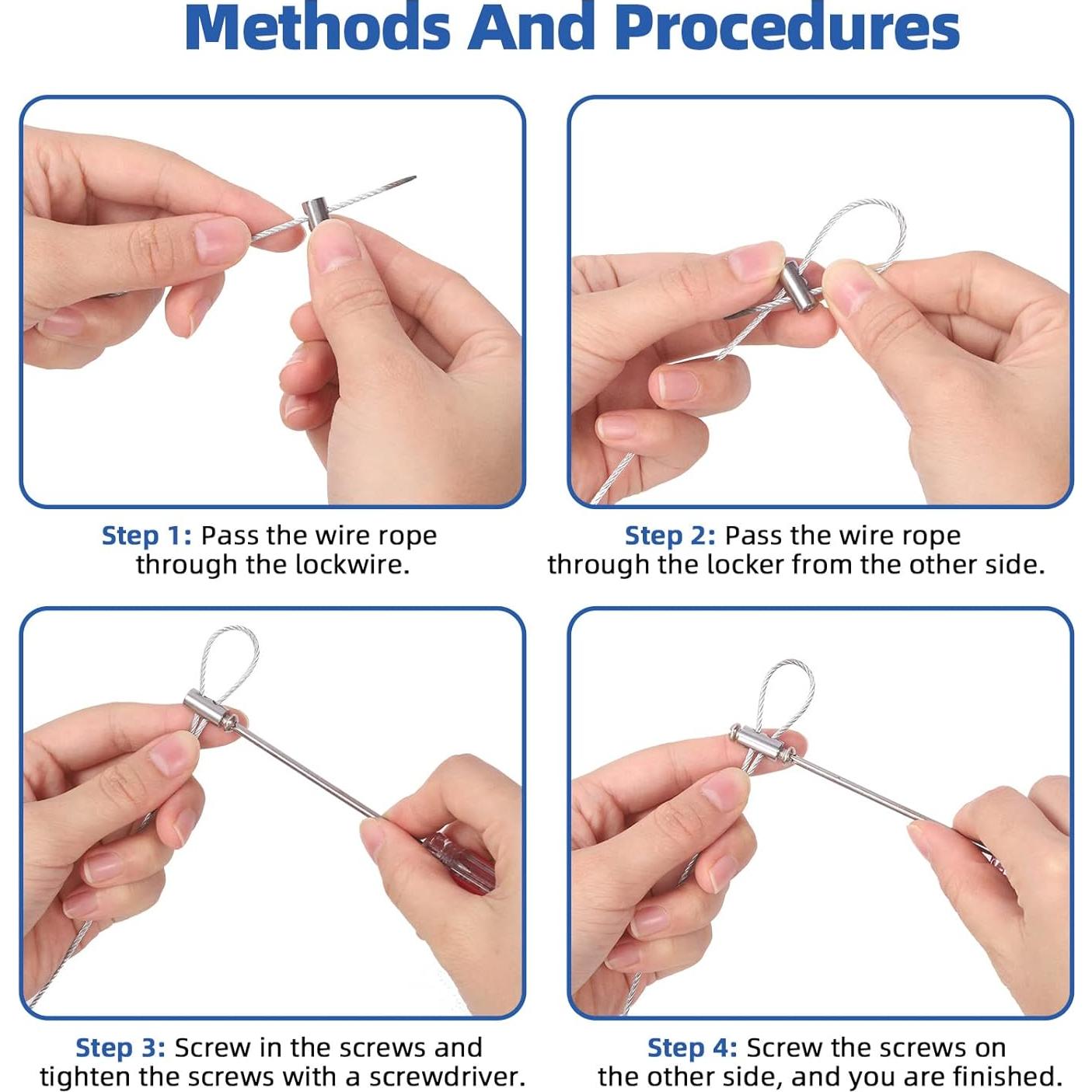 Kit de Abrazaderas y Mangas de Crimpado Glarks 121 Pcs