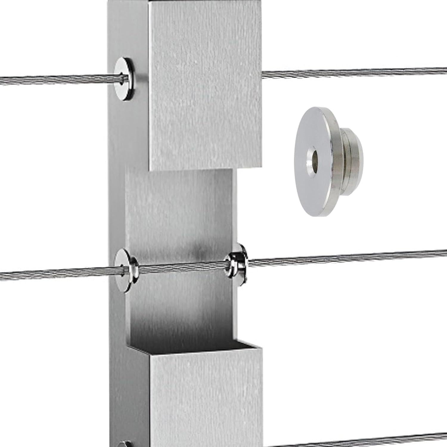 Kit de Barandilla de Cable Chinflly 20 Piezas Acero Inoxidable T316