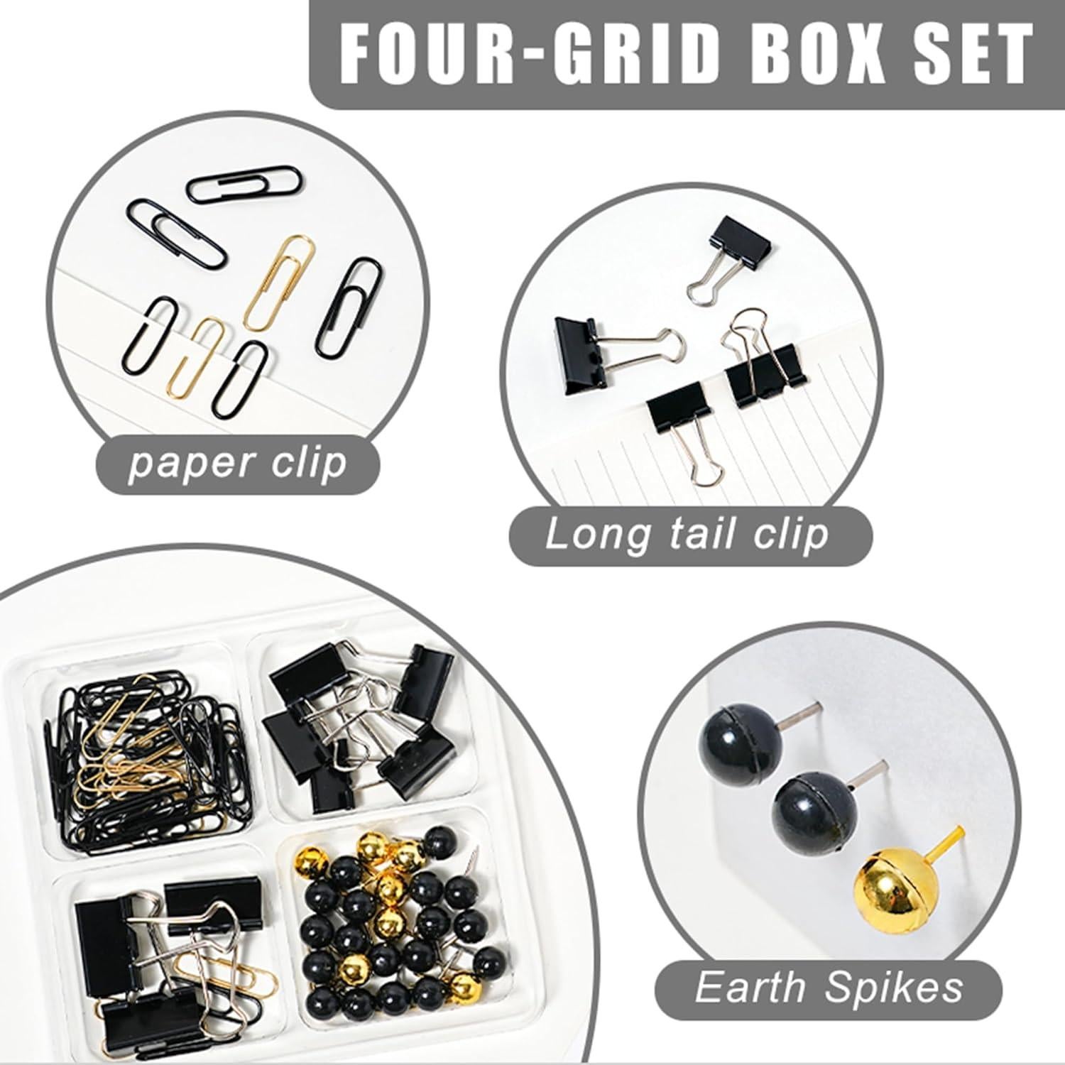 Organizador de Escritorio COMFYROOM Negro con 10 Accesorios