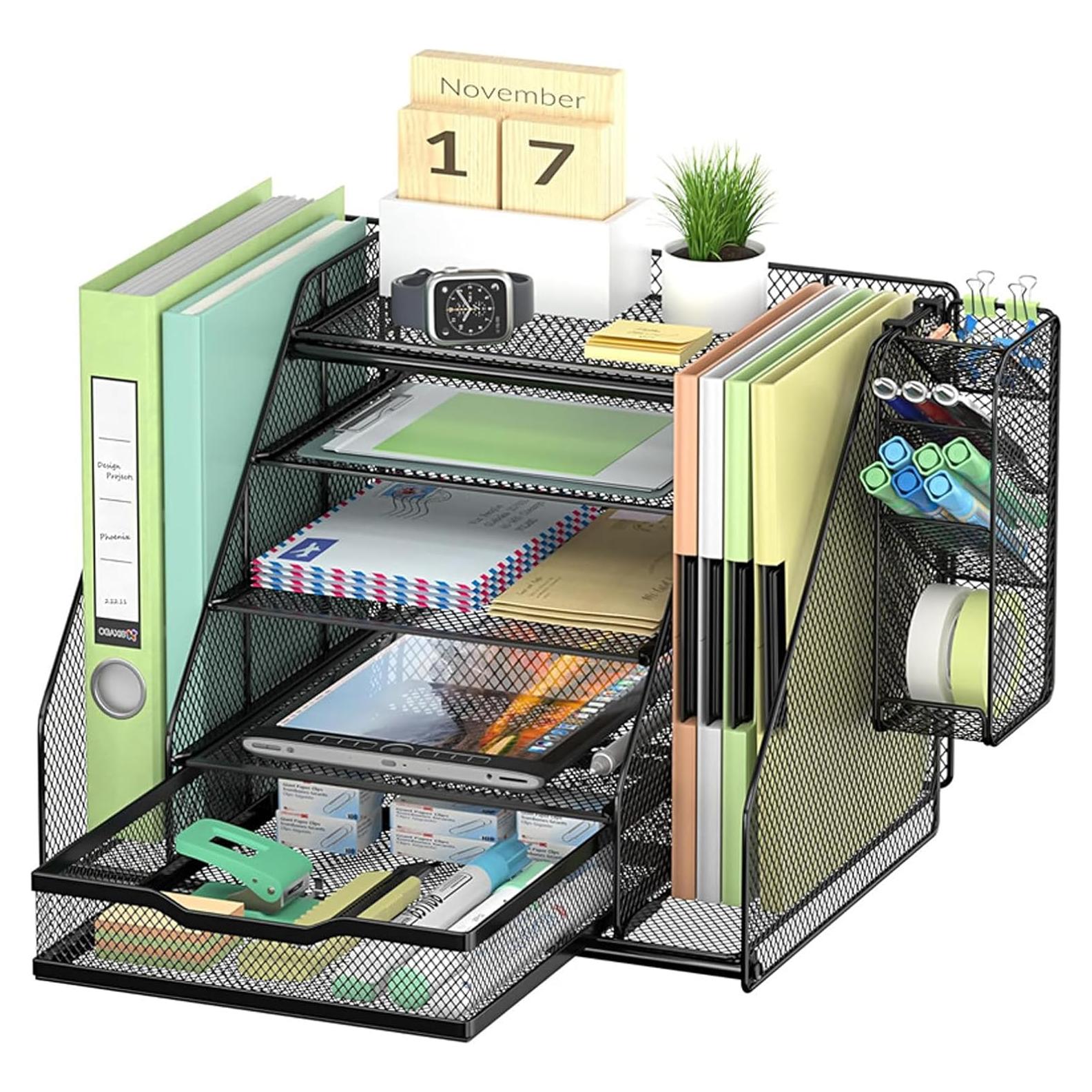 Organizador de Escritorio Dapue 5 Niveles Malla Texturizada
