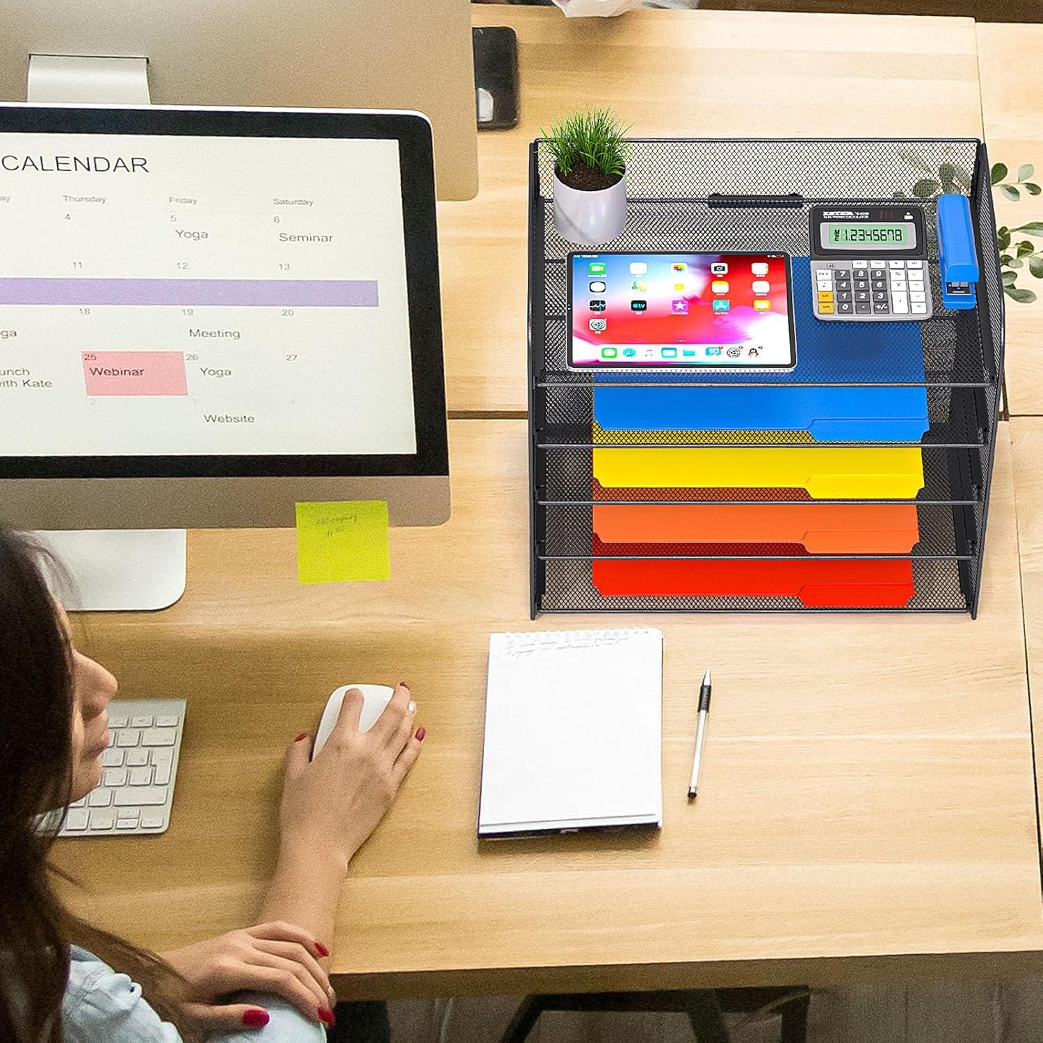 Organizador de Papel de Escritorio Vanulee 5 Niveles Tamaño A4