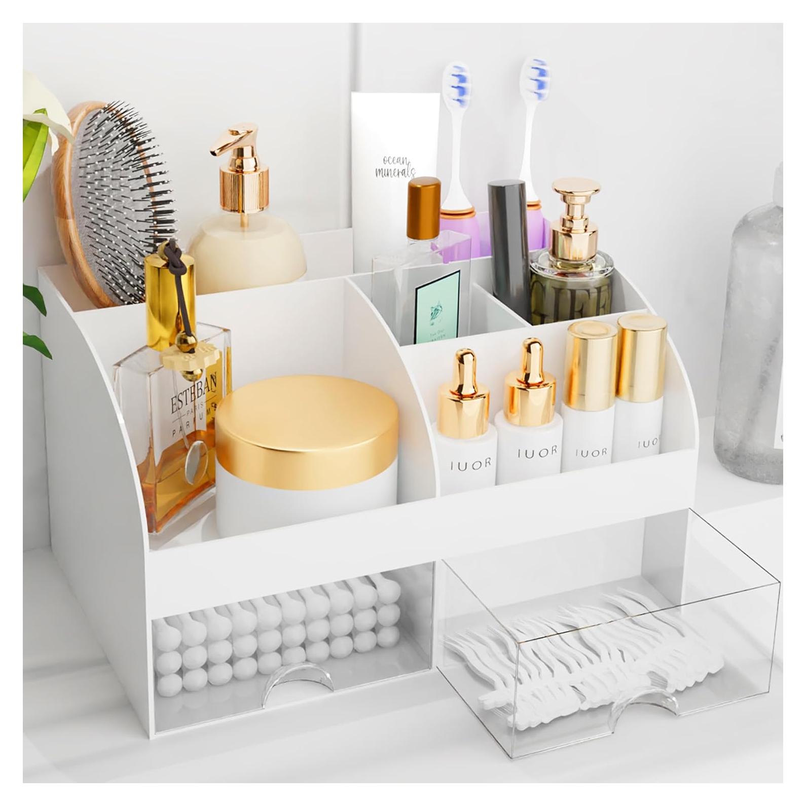 Organizador de Maquillaje COMFYROOM Blanco con 6 Compartimentos