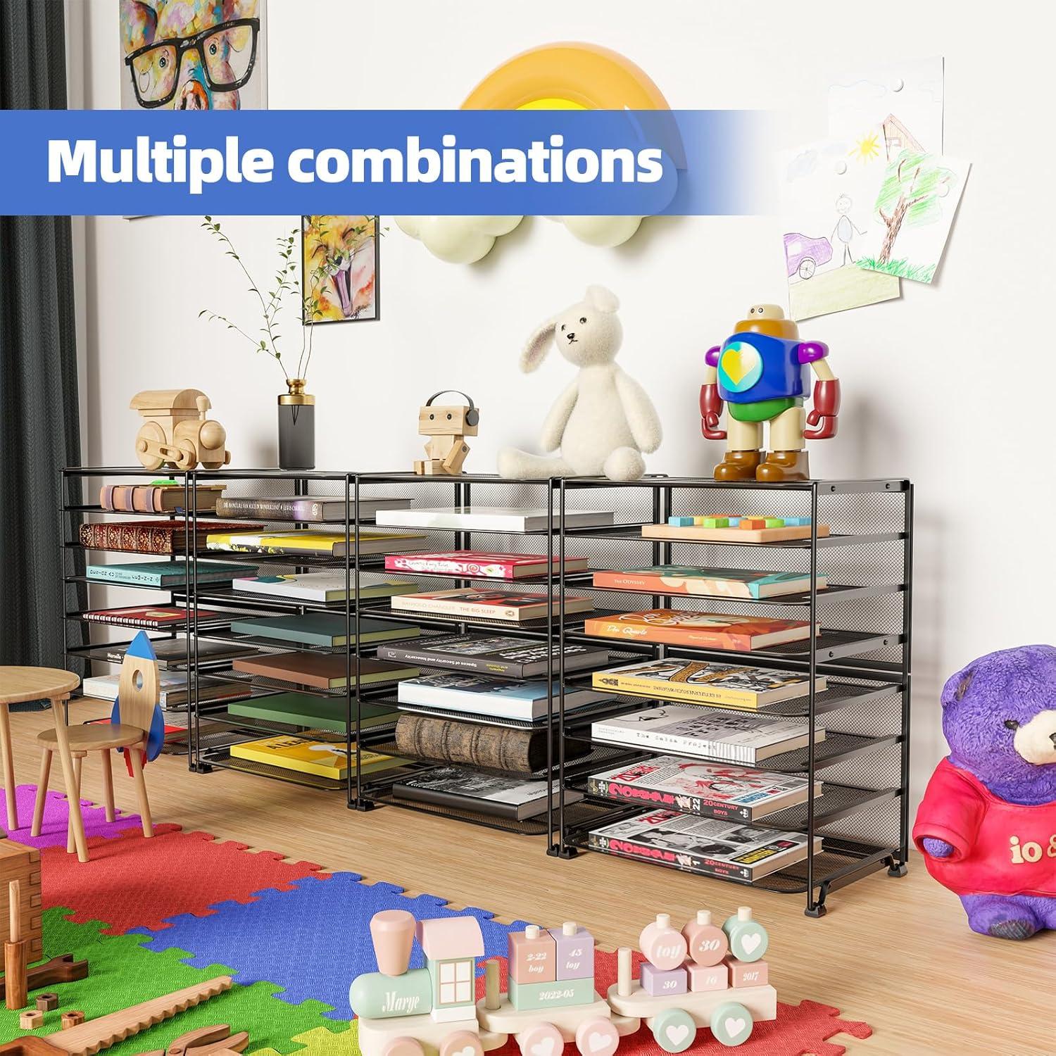 Organizador de Escritorio Simple Trending 8 Niveles Negro