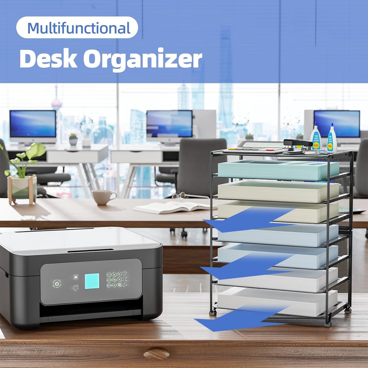 Organizador de Escritorio Simple Trending 8 Niveles Negro