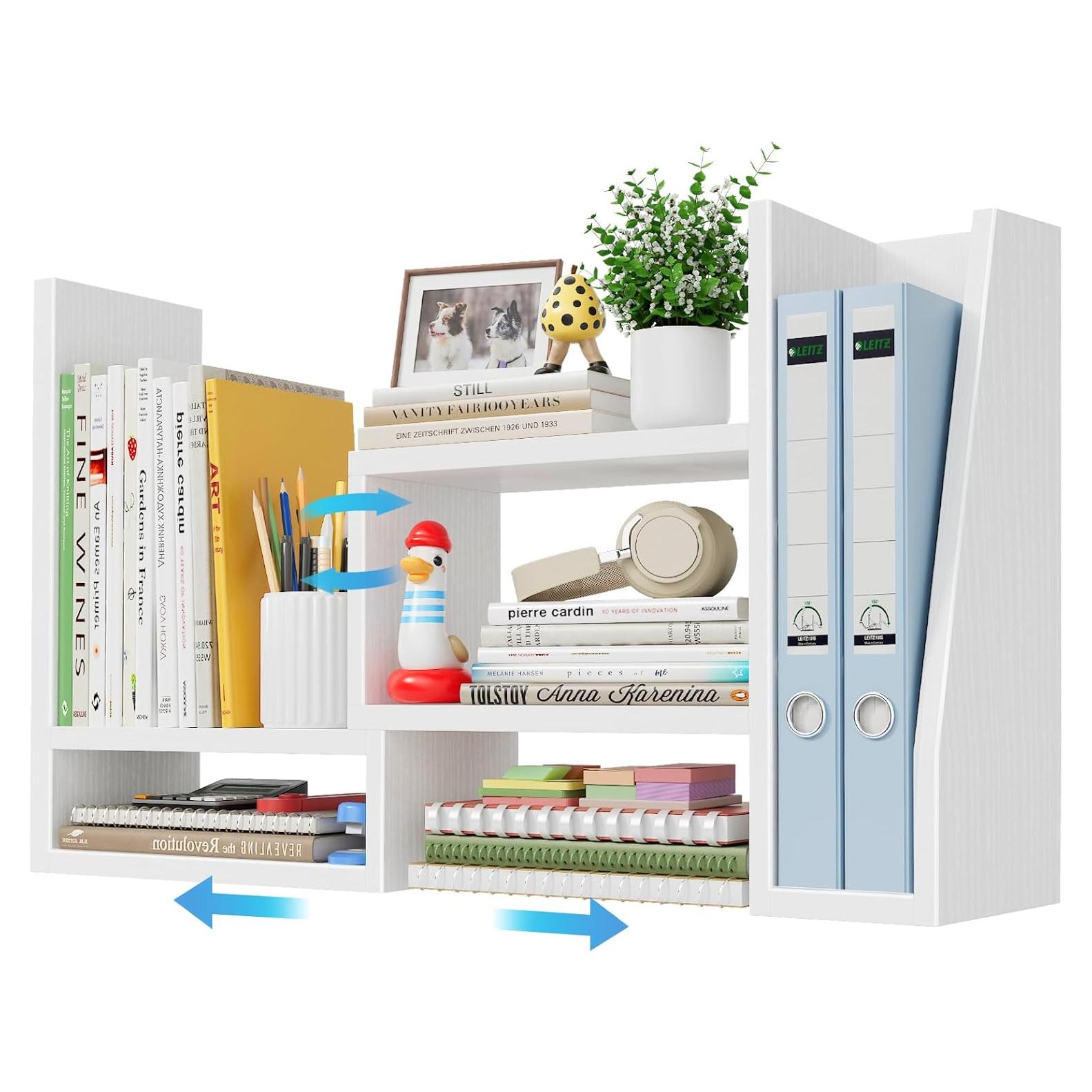 Estante Organizador de Escritorio NUTIKAS DOS-W1-01 Blanco Ajustable