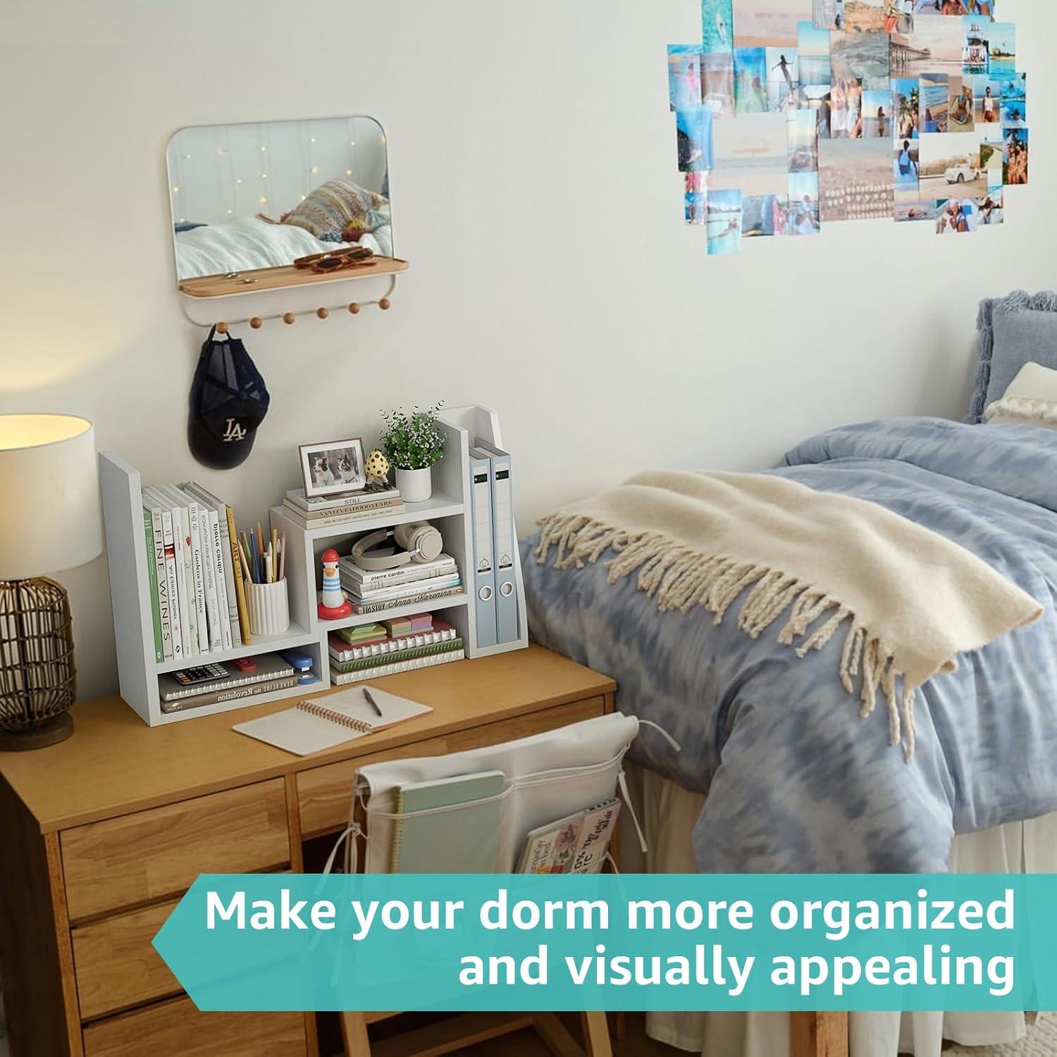 Estante Organizador de Escritorio NUTIKAS DOS-W1-01 Blanco Ajustable