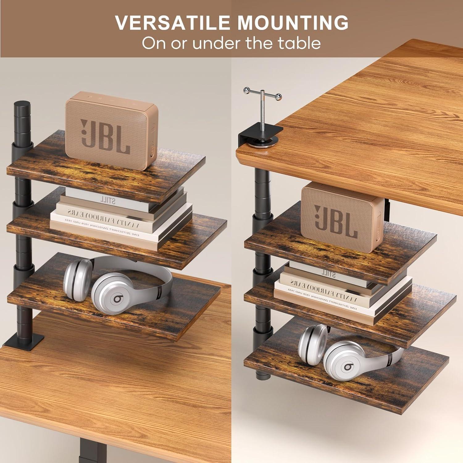 Estante de Escritorio PawsWhirl 3 Niveles Ajustable 14.97 kg